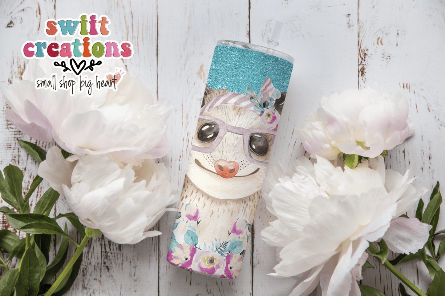 Opossum Tumbler (T341) - Swiit Creations