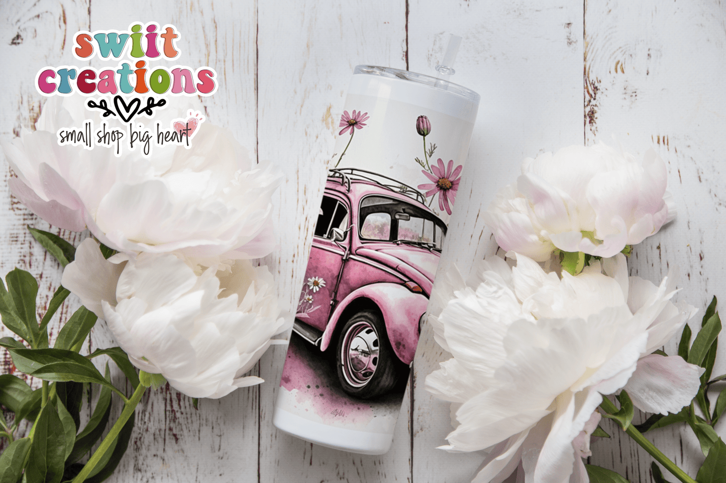 Retro Car Tumbler (T405) - Swiit Creations