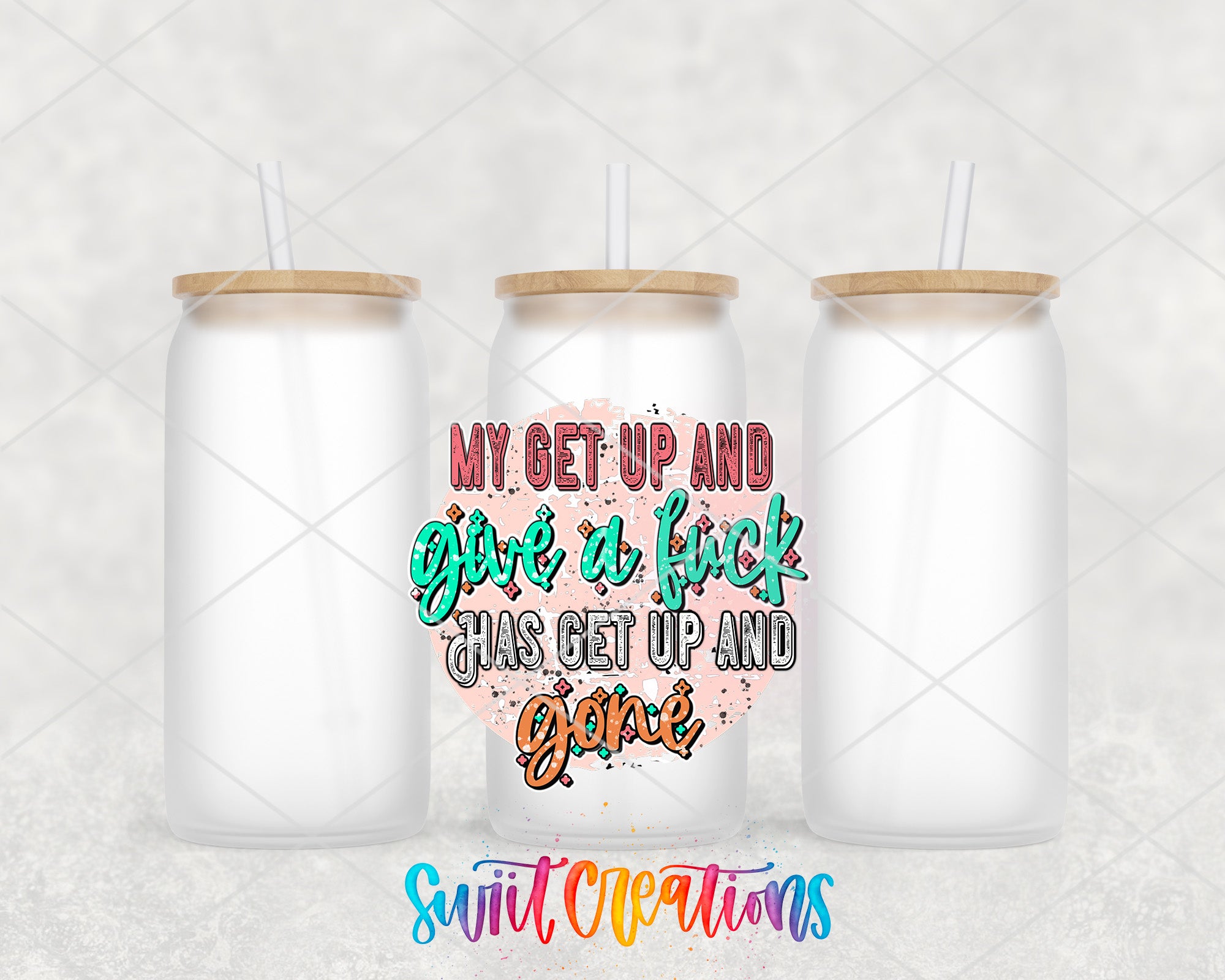 a couple of white cups with straws in them