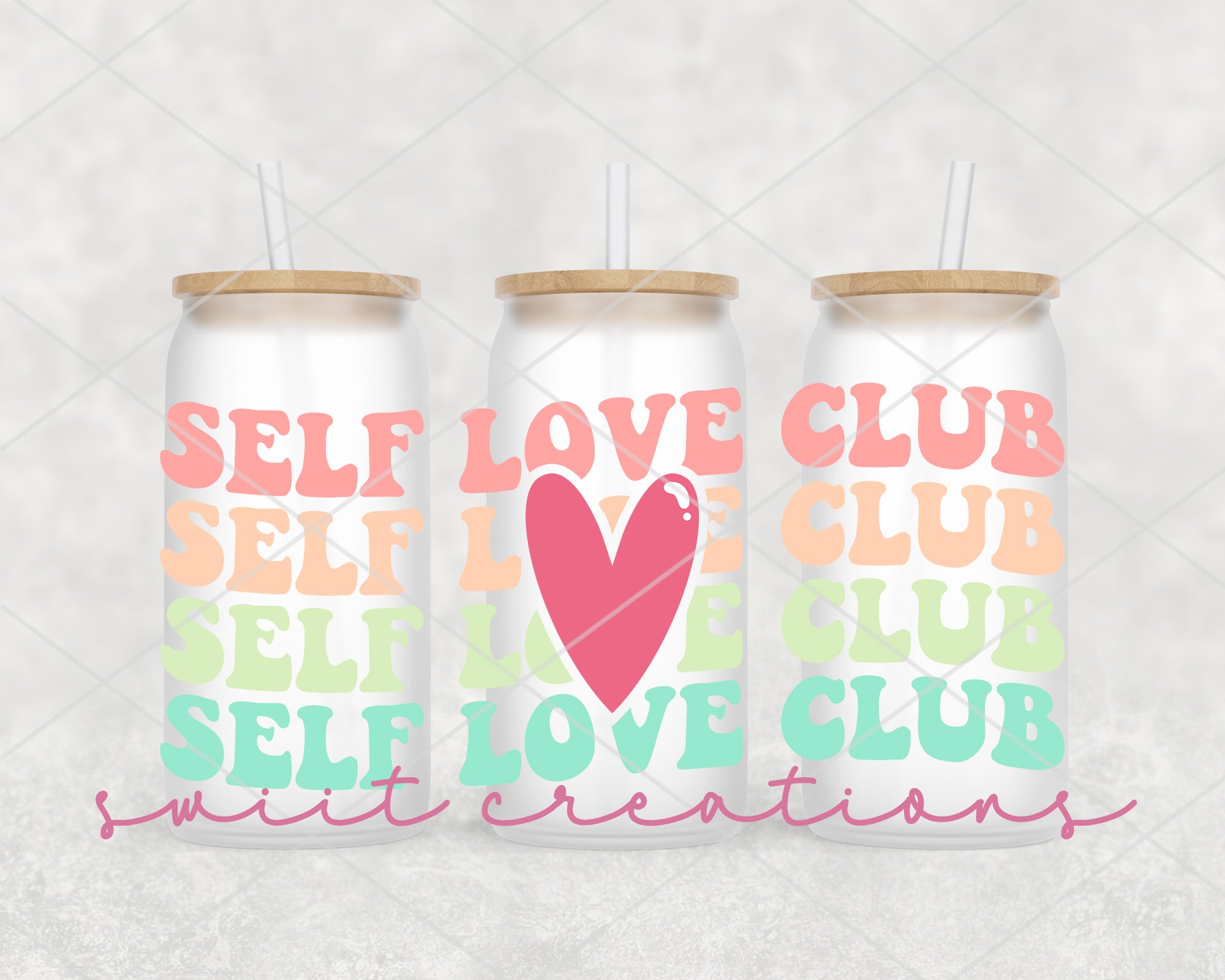 two cans of self love club on a white background
