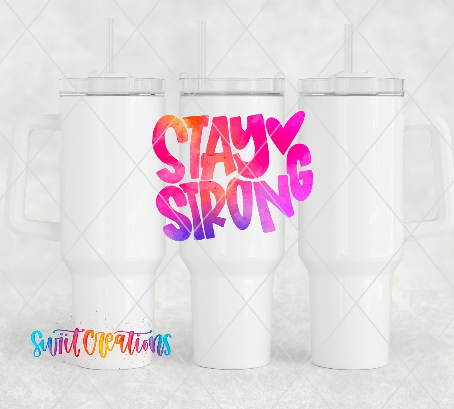 a couple of white coffee mugs sitting next to each other