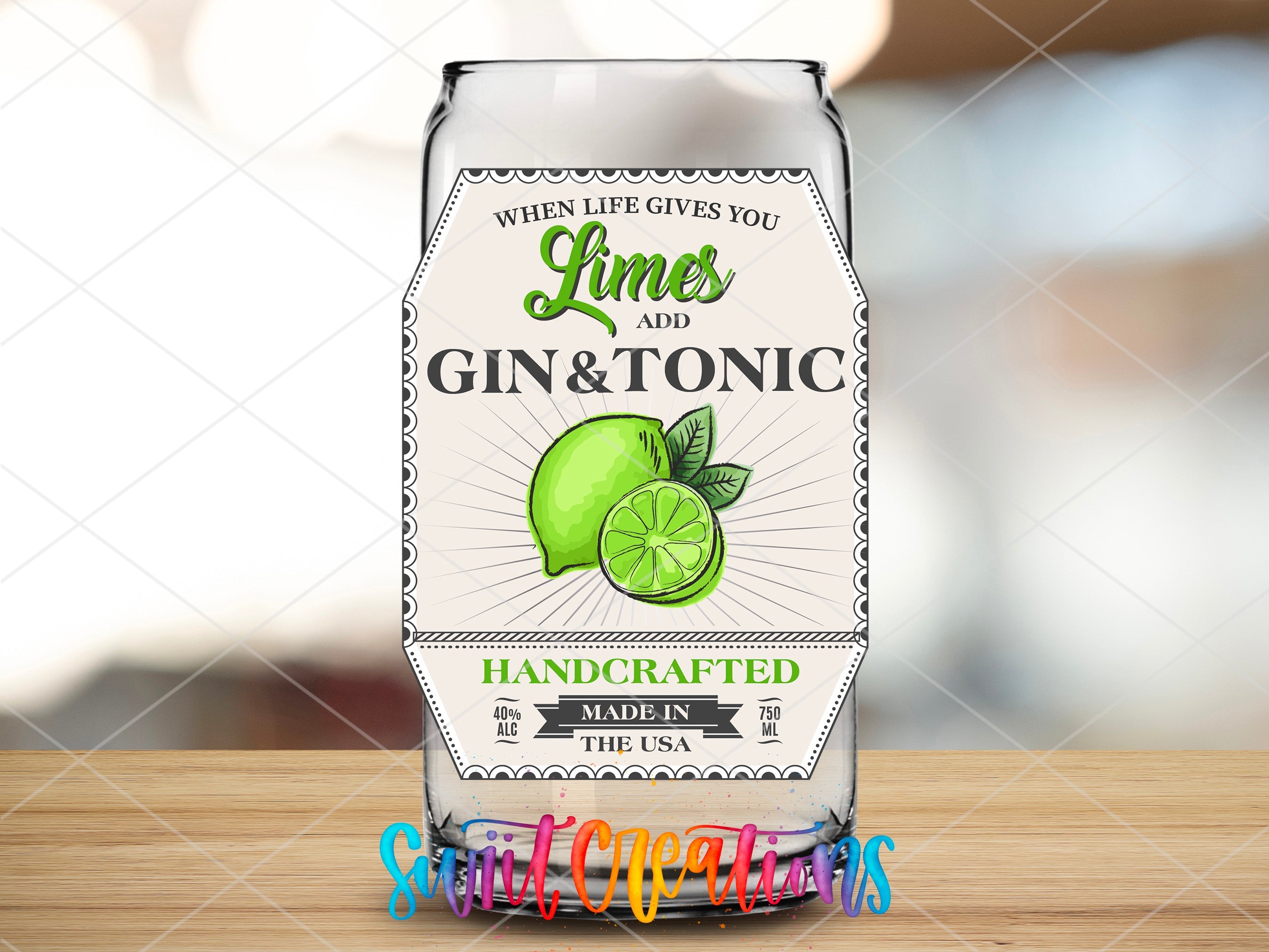 a can of gin and tonic on a table