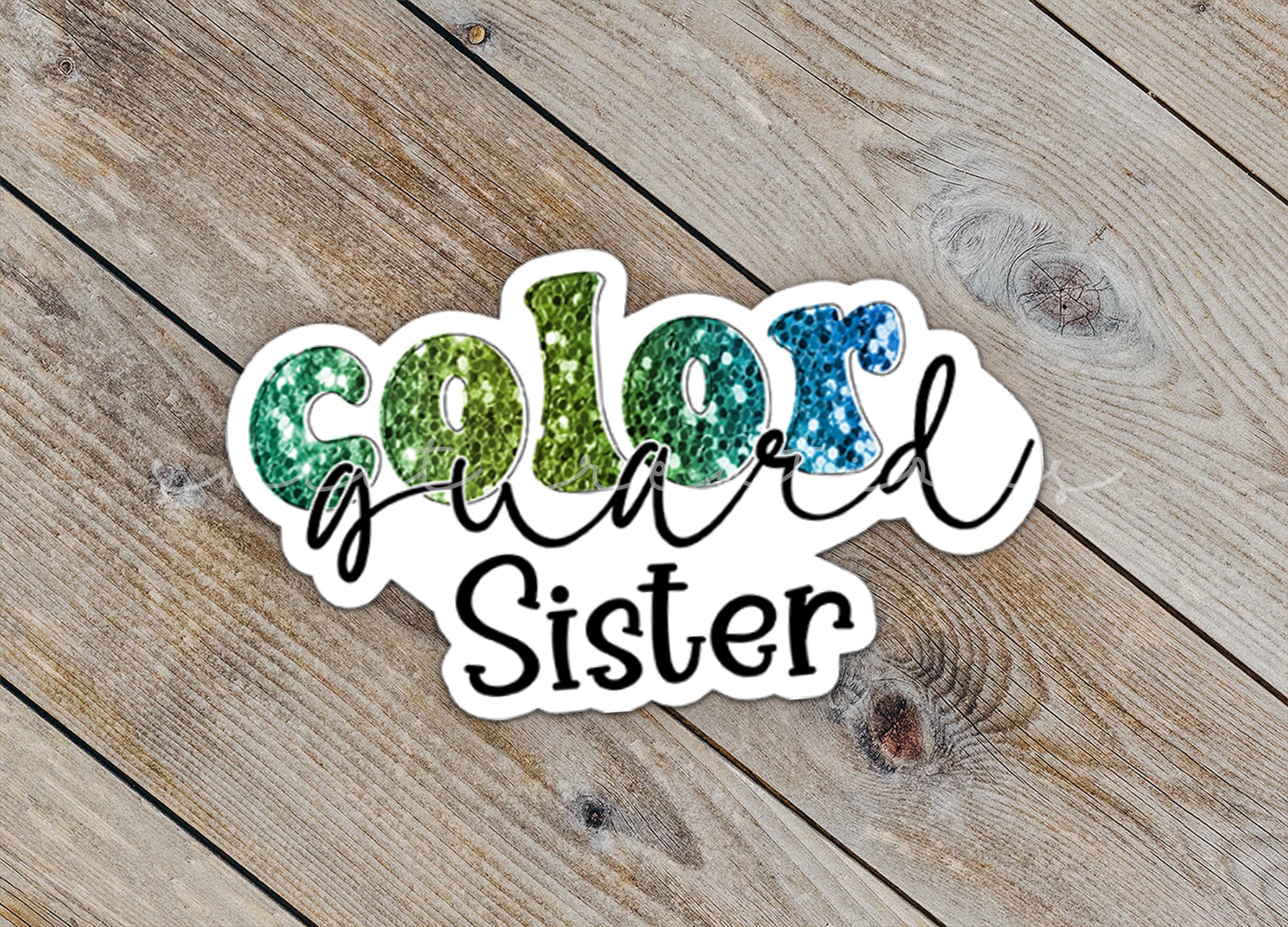 a sticker that says color is a sister