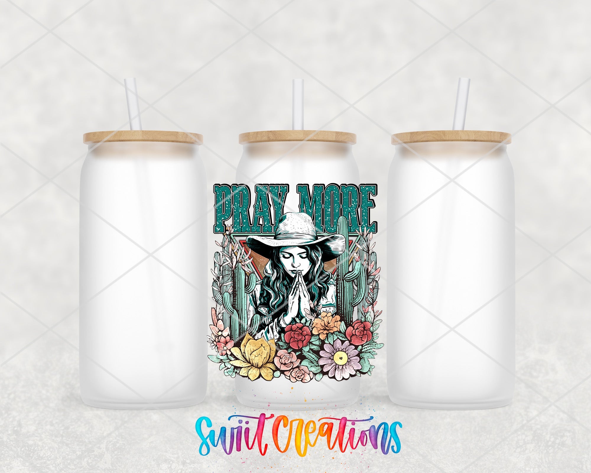 a couple of white cups with straws in them