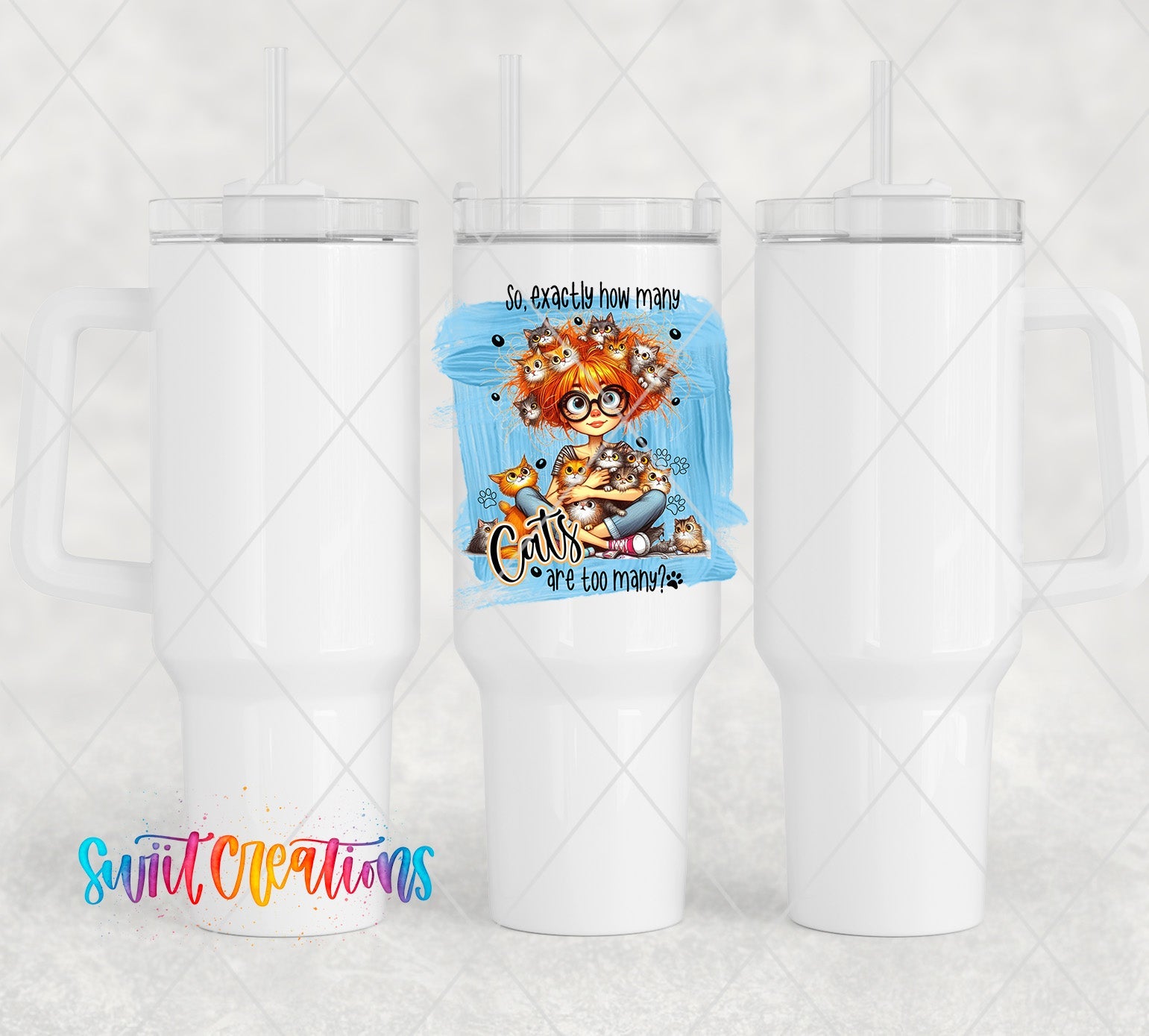 a couple of white cups sitting next to each other