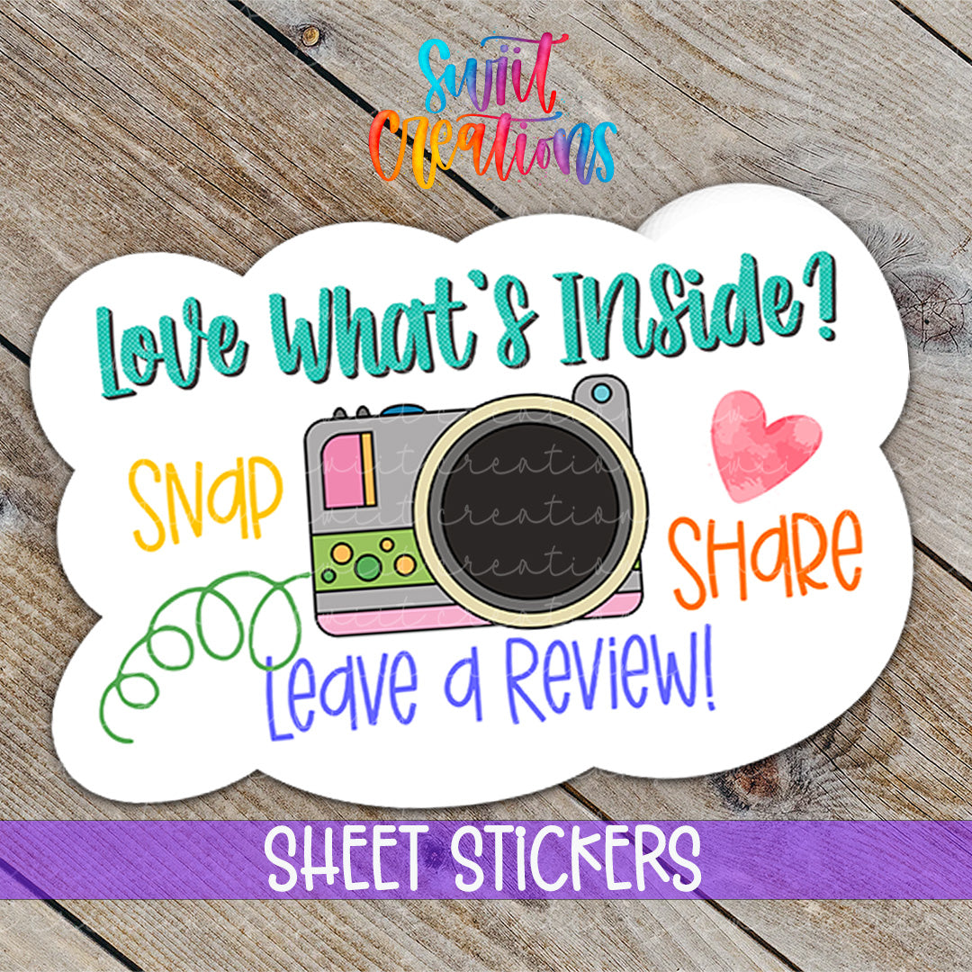 a sticker that says love what's inside