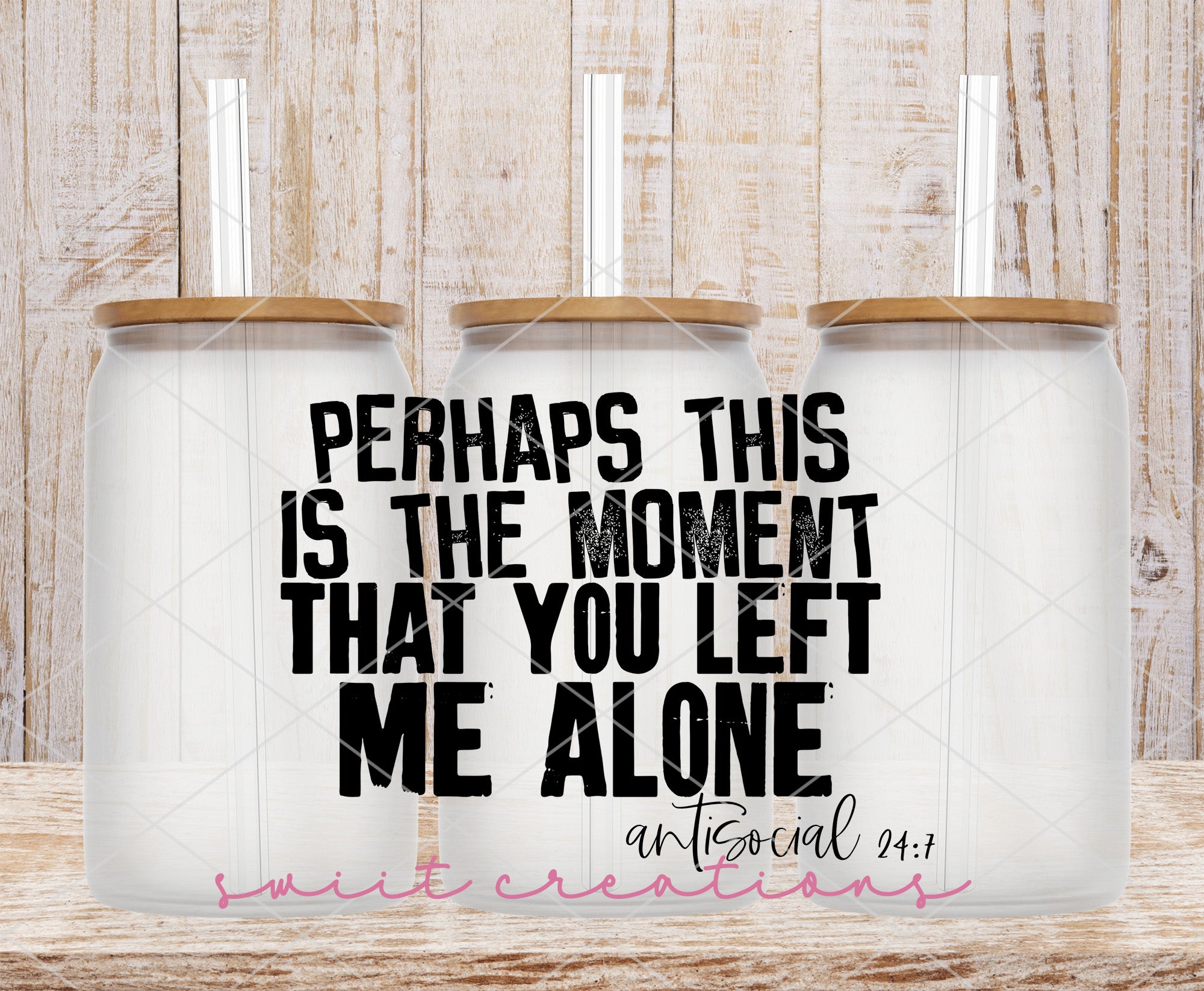 two coffee mugs with the words perhaps this is the moment that you left me