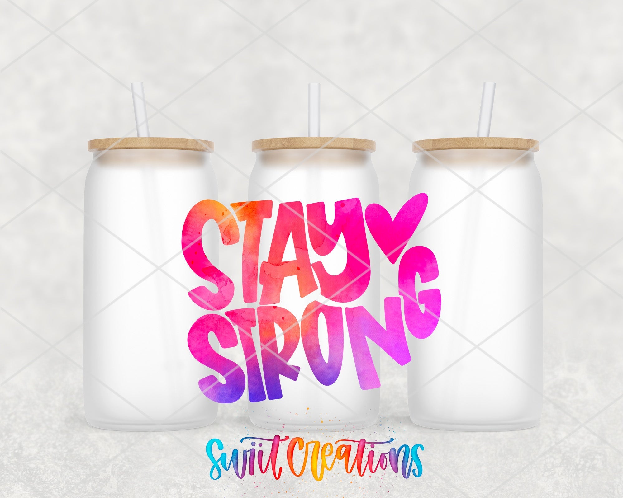 a couple of cans with straws in them