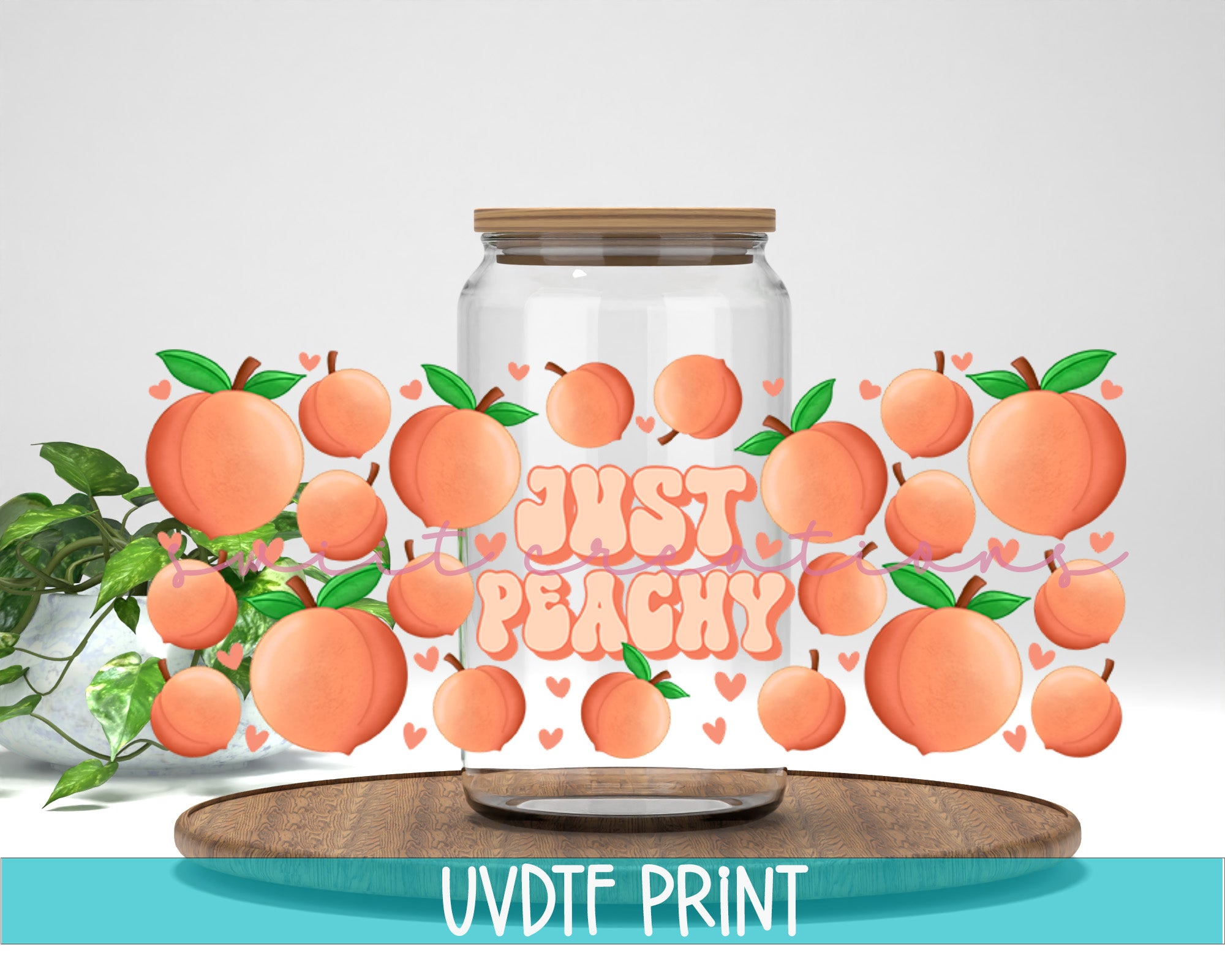 a jar of oranges with the words just beach on it