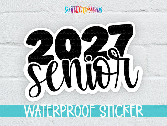 2027 Senior Waterproof Vinyl Sticker | SS2142 - Swiit Creations