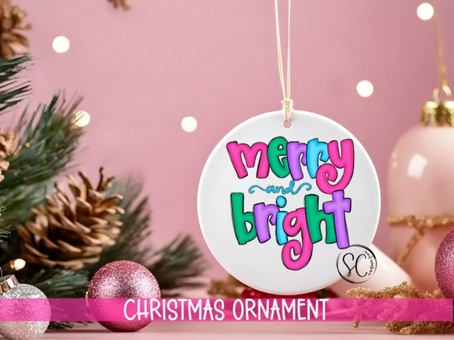 a christmas ornament hanging from a christmas tree