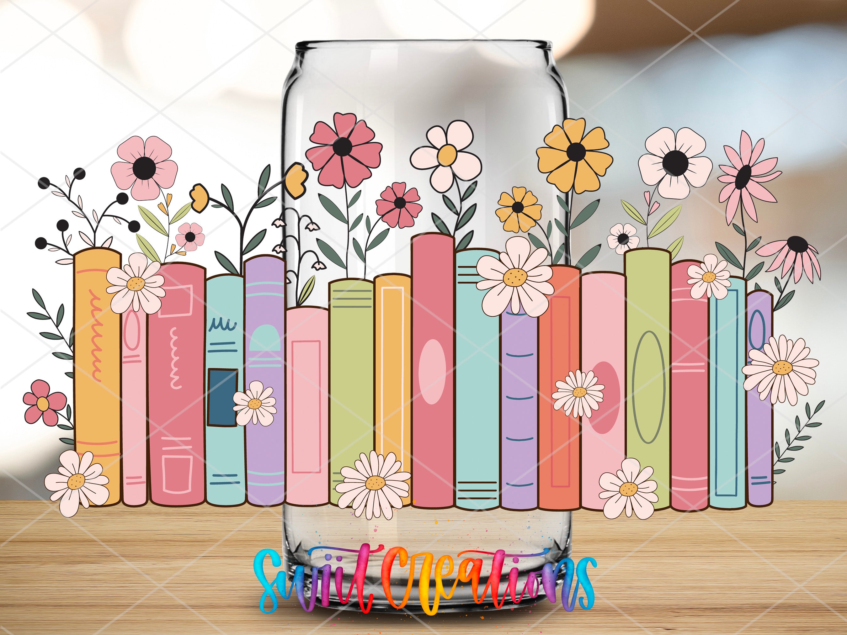 a vase with flowers and books sitting on a table