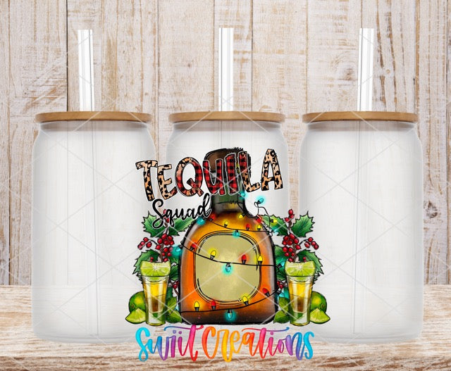 two white coffee mugs with the words tequila and a clock