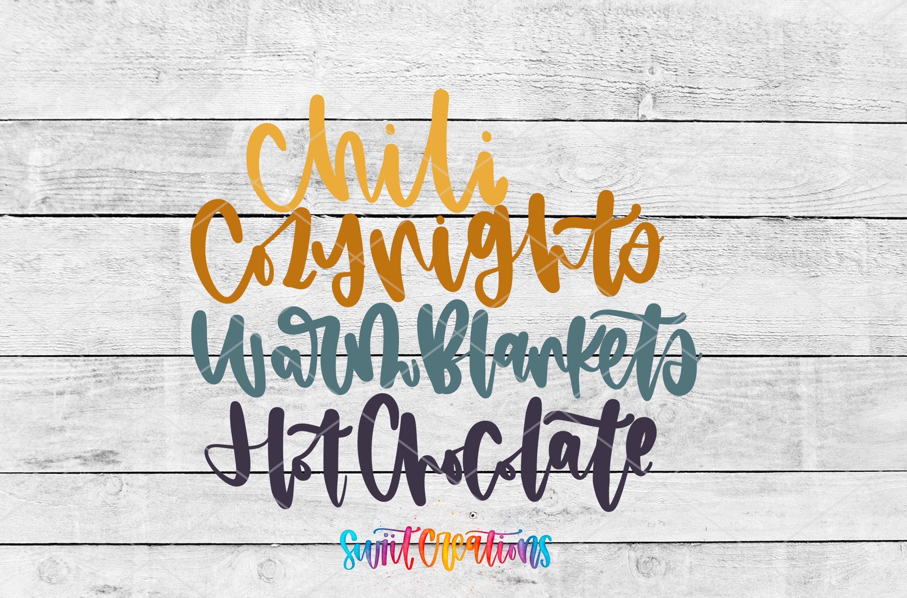 a set of three handwritten font styles