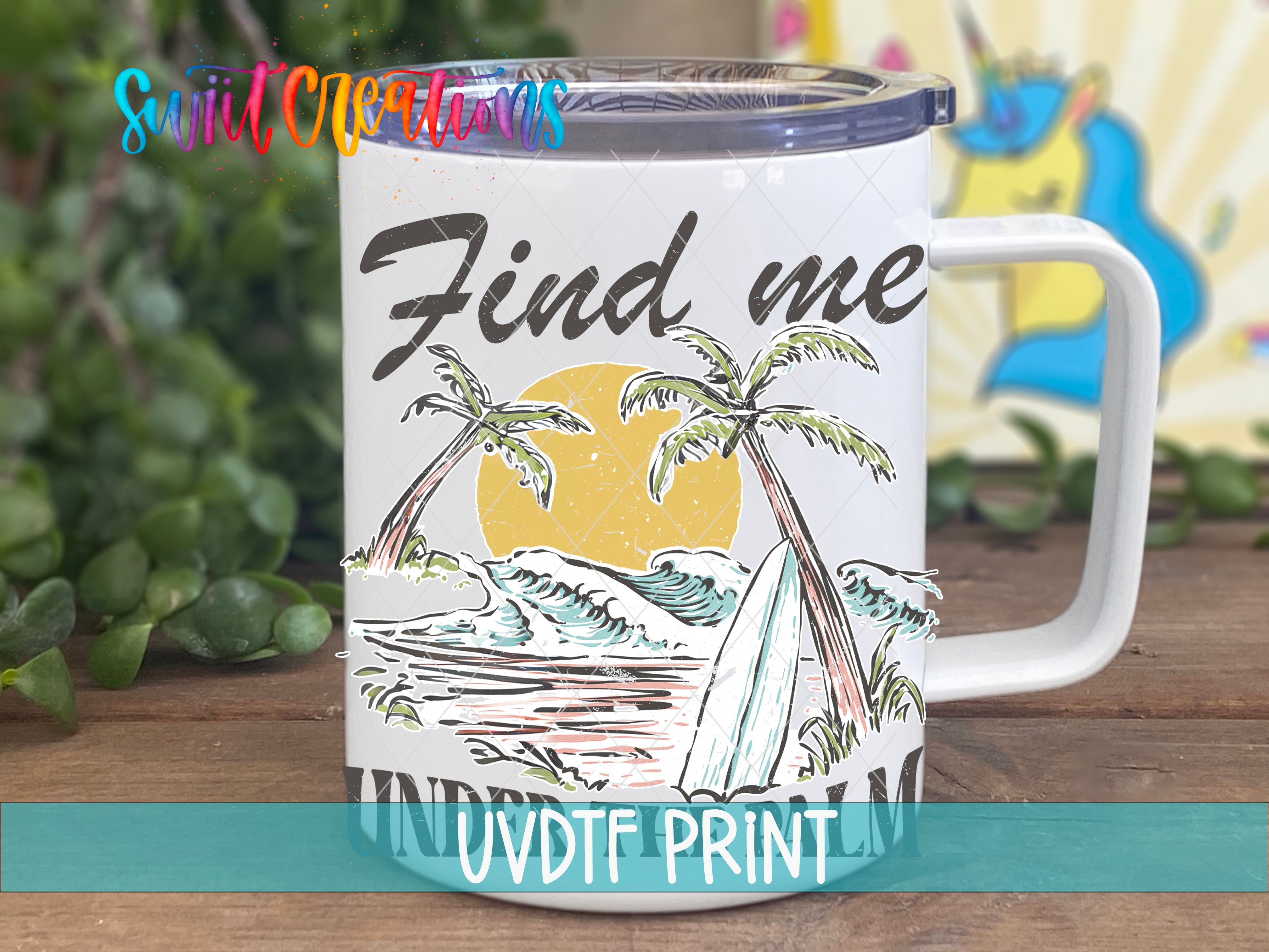 a white coffee mug with the words find one on it