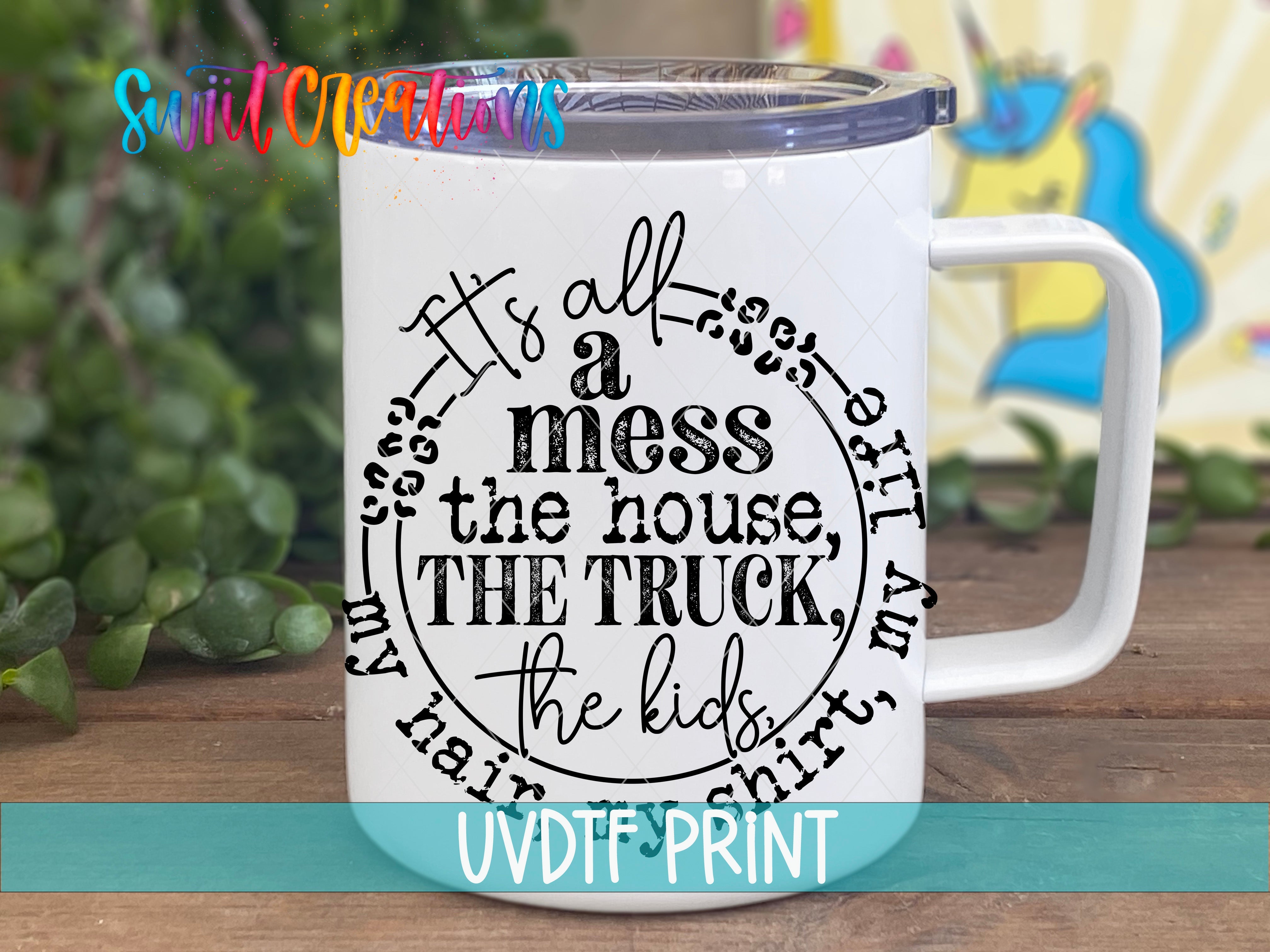 a white coffee mug with a handwritten quote on it