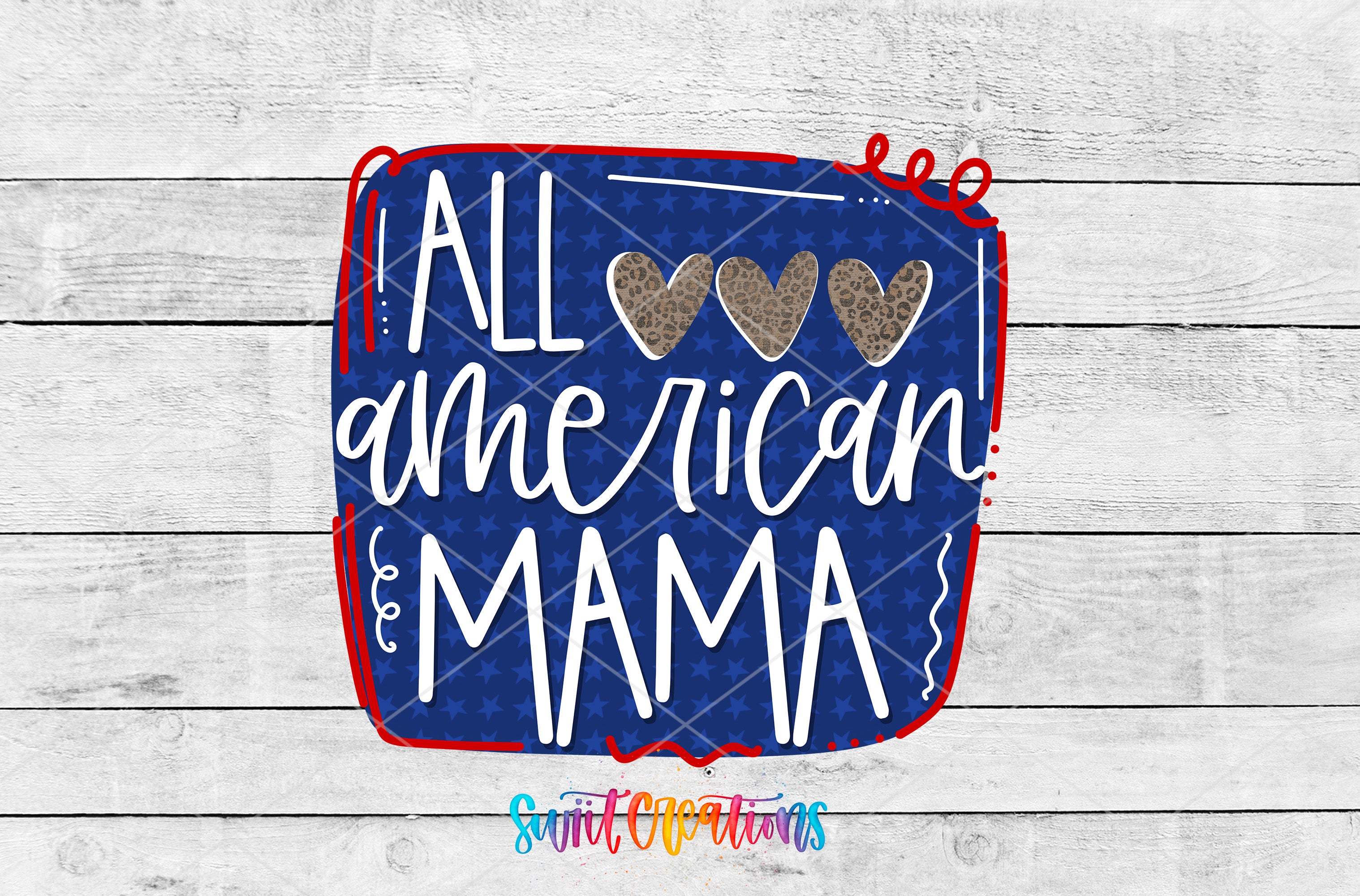 a sign that says, all american mama
