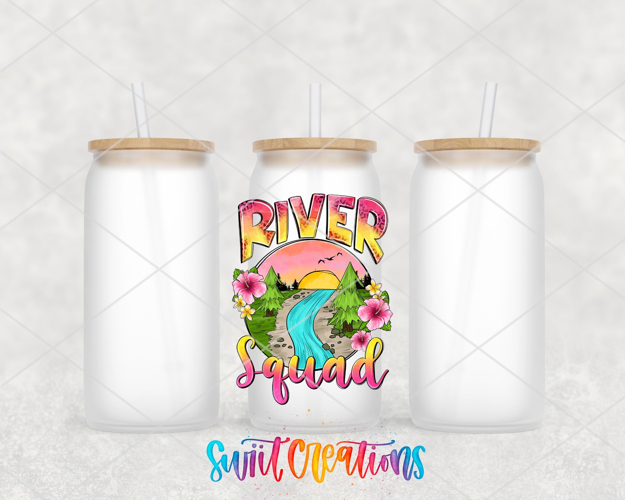 a couple of white cups with straws in them