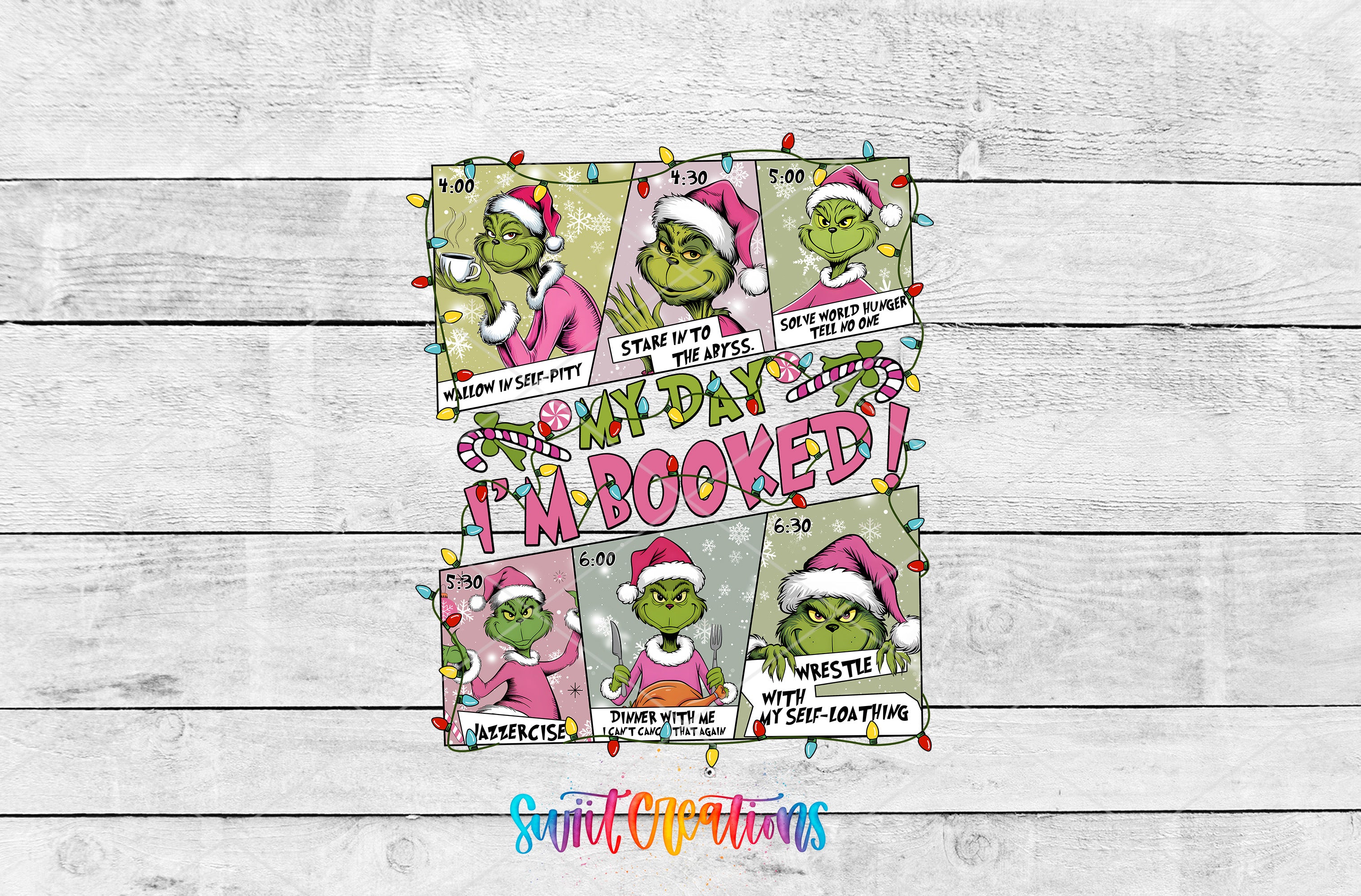 a christmas card with the grin on it