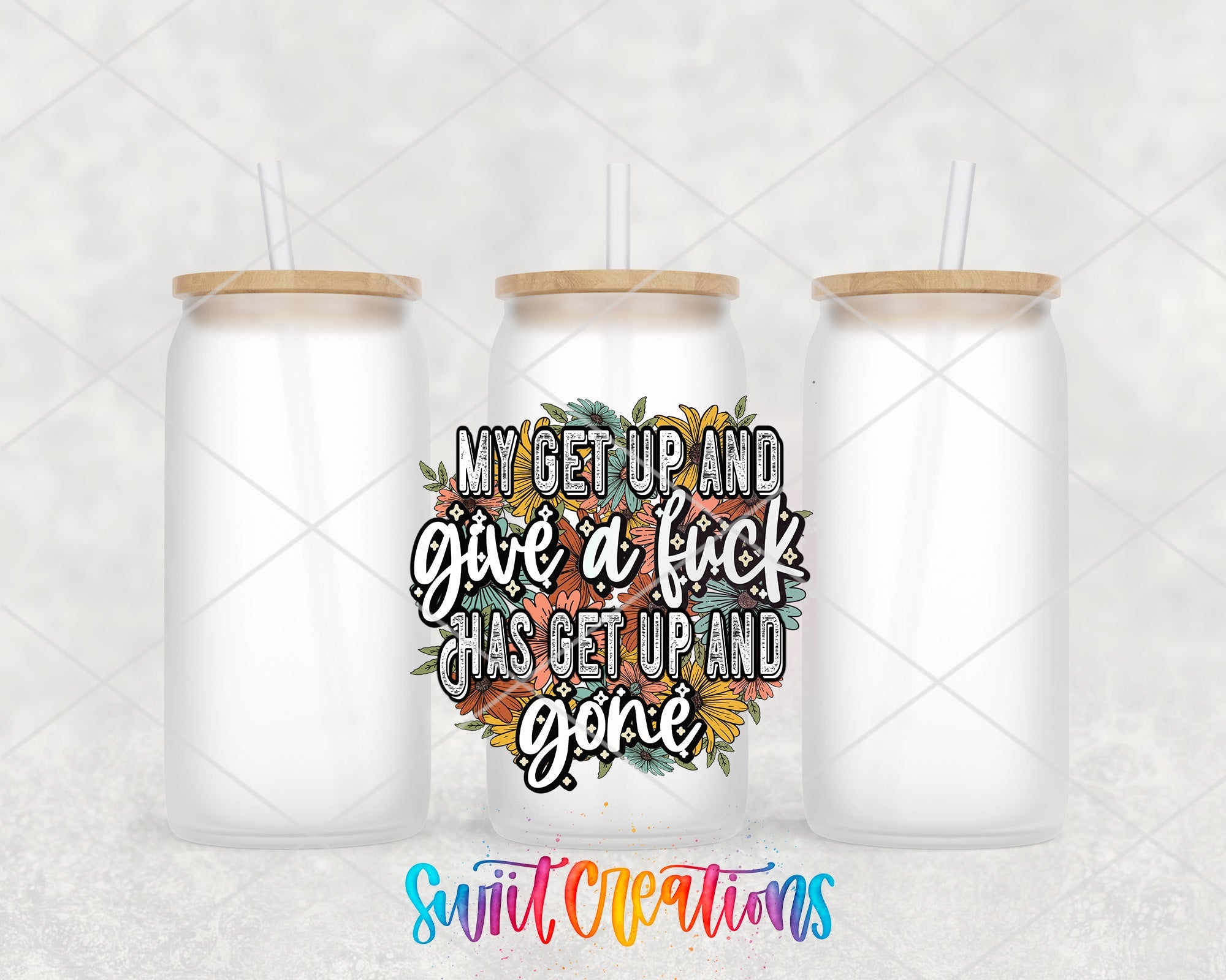 a couple of white cups with straws on top of them