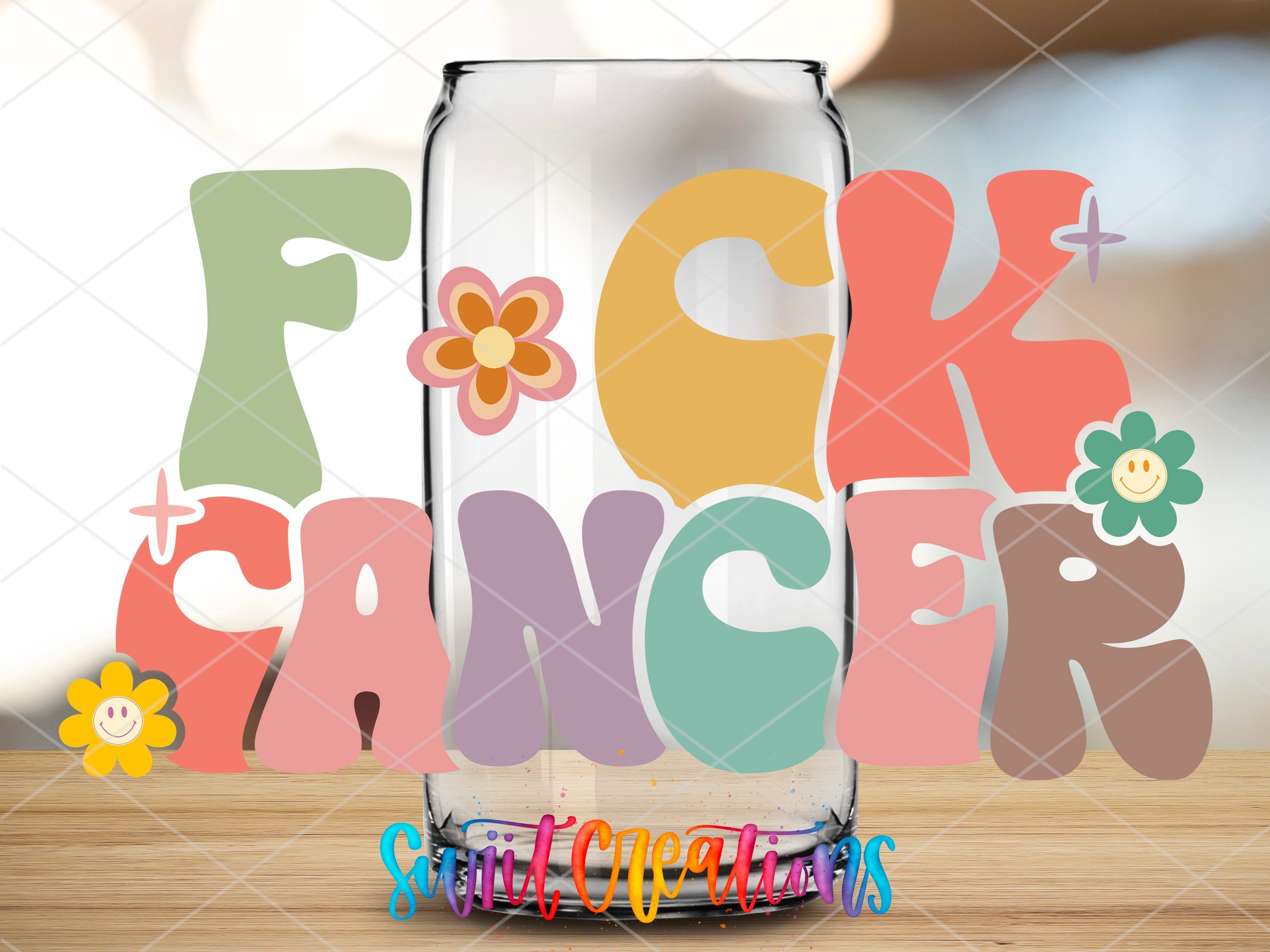 a glass jar with the word pick a pack on it