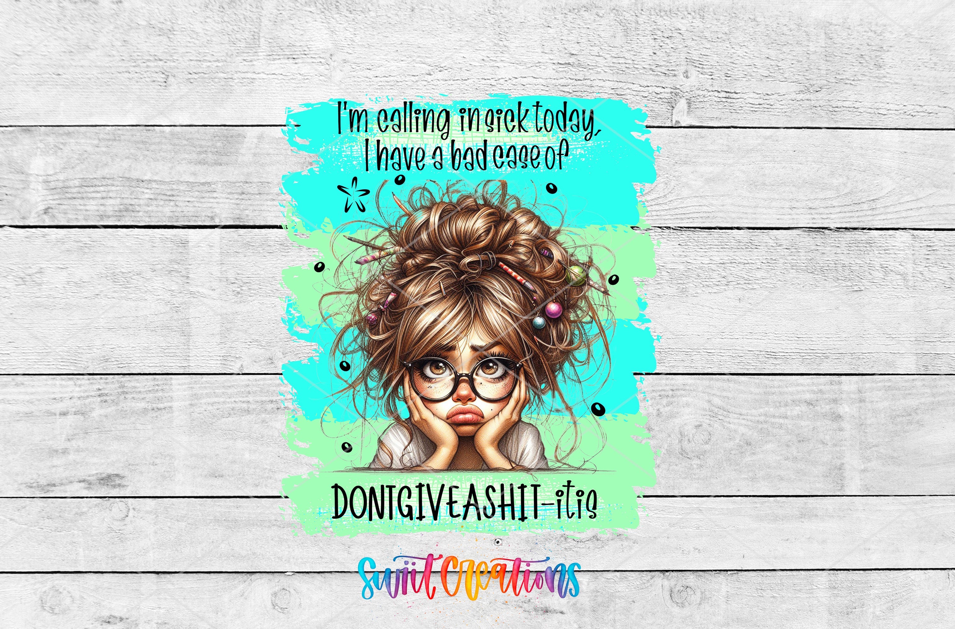 a woman with glasses and a quote on it