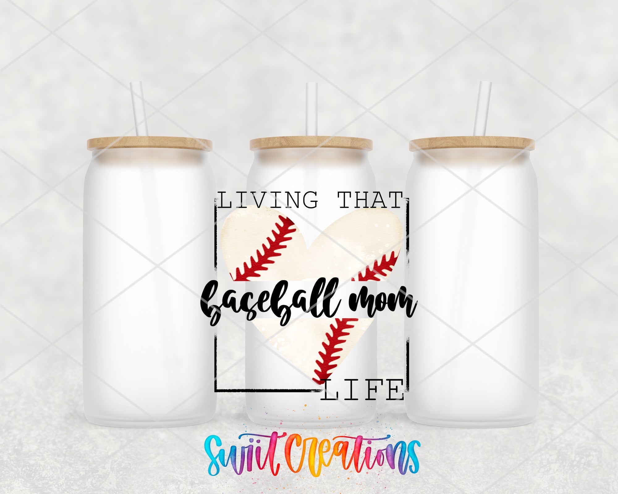a couple of bottles with a baseball design on them