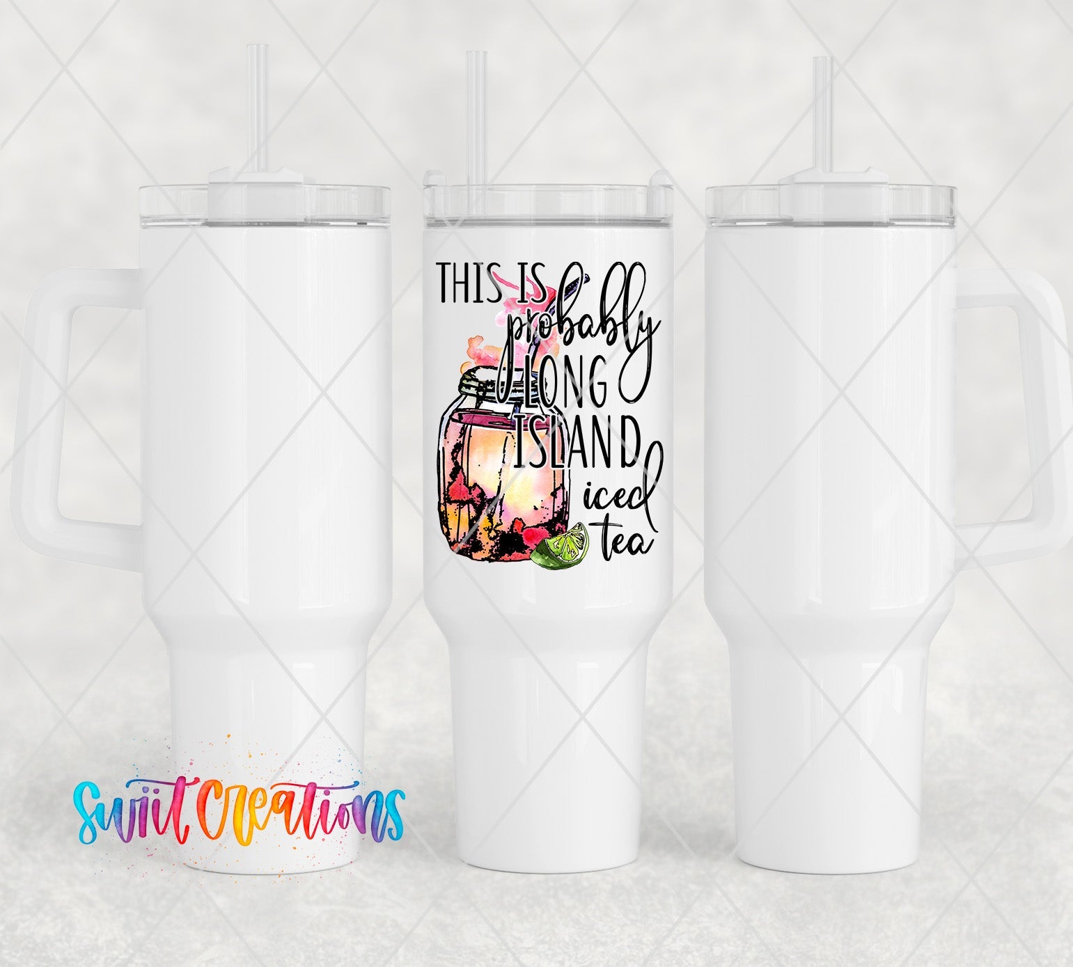 a white tumbler with a picture of a jar and the words, this is