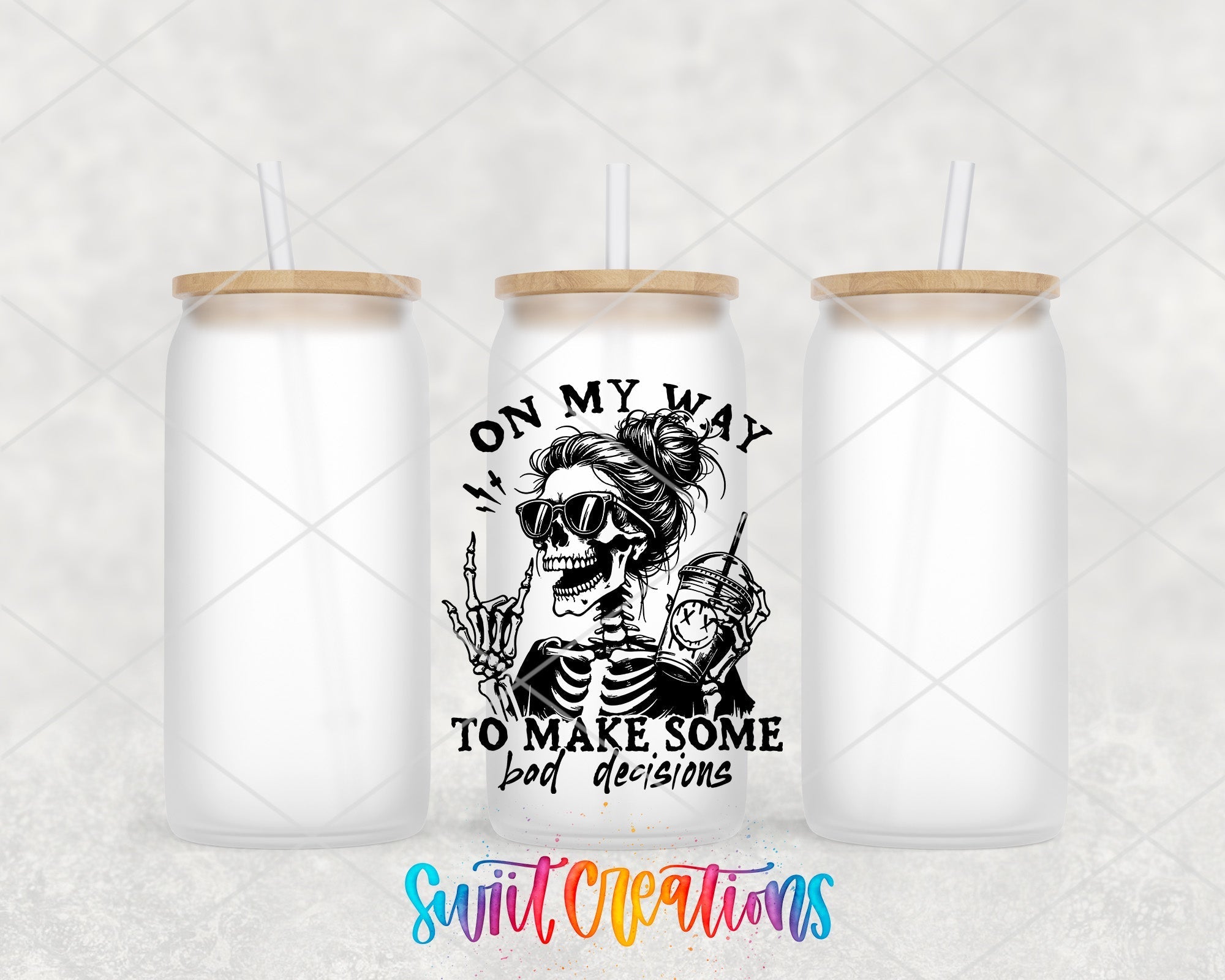 a couple of bottles that have some straws in them
