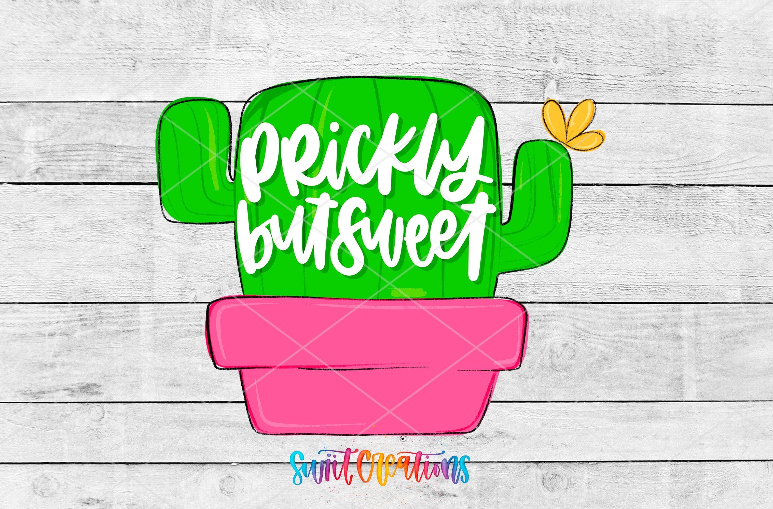 a cactus with the words prick's bushweed on it
