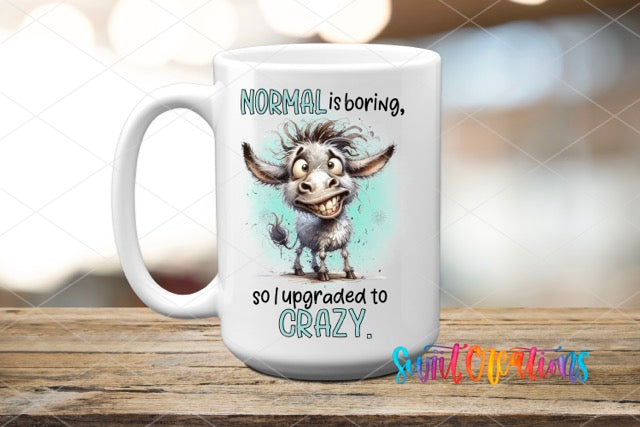 a coffee mug with a picture of a troll on it