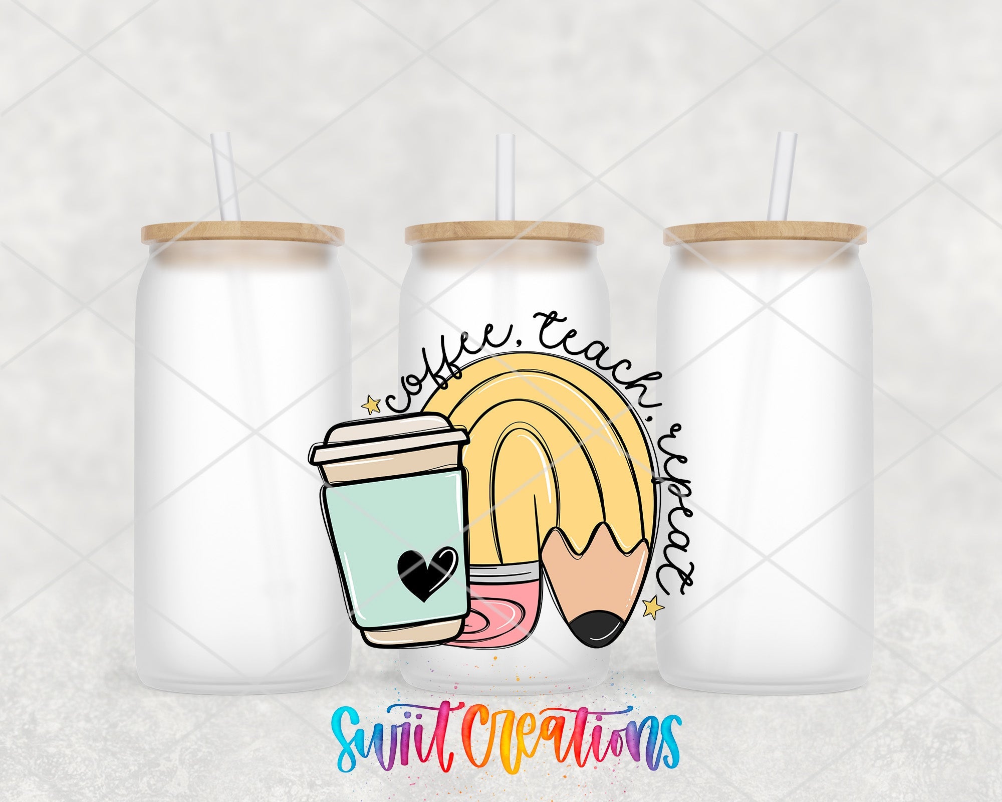 a couple of jars with some drinks inside of them