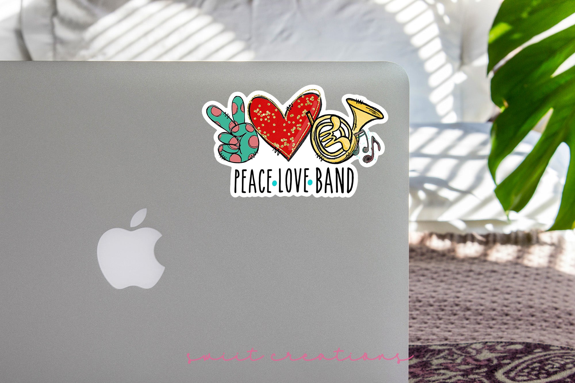 Peace Love Band Sticker SS309