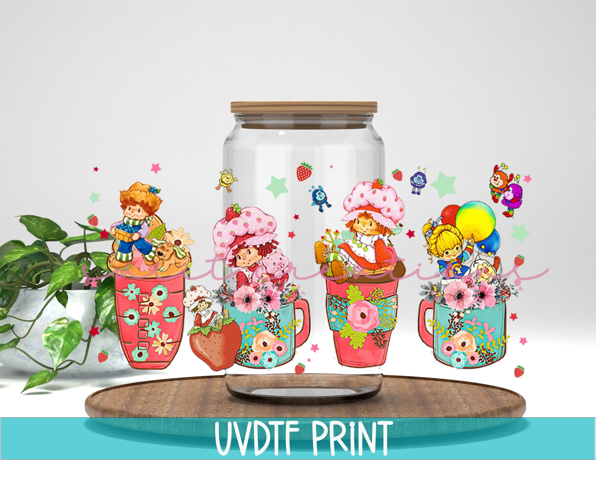 a group of vases filled with flowers on top of a table