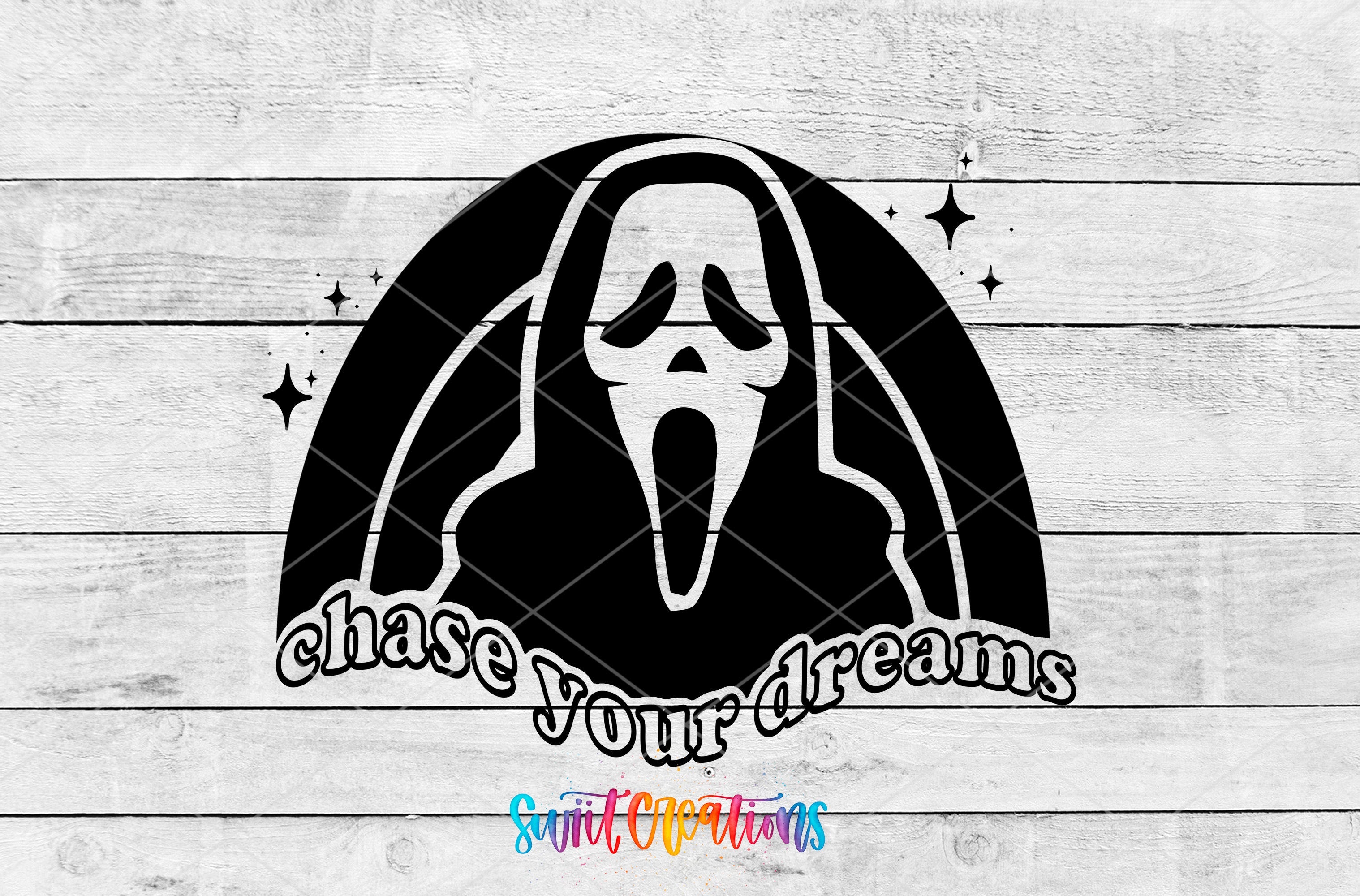 a black and white image of a ghost with a long nose