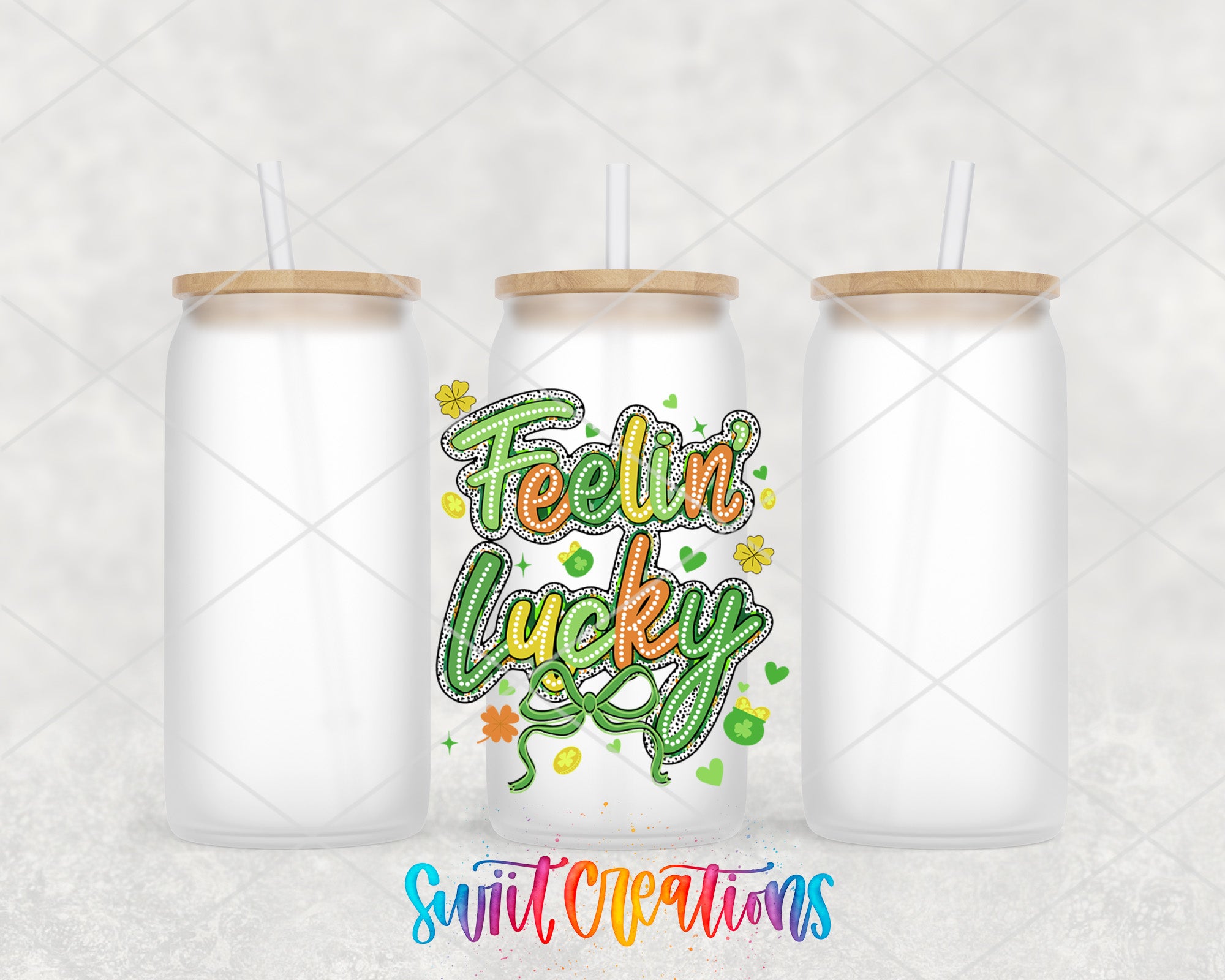 a couple of bottles with straws in them