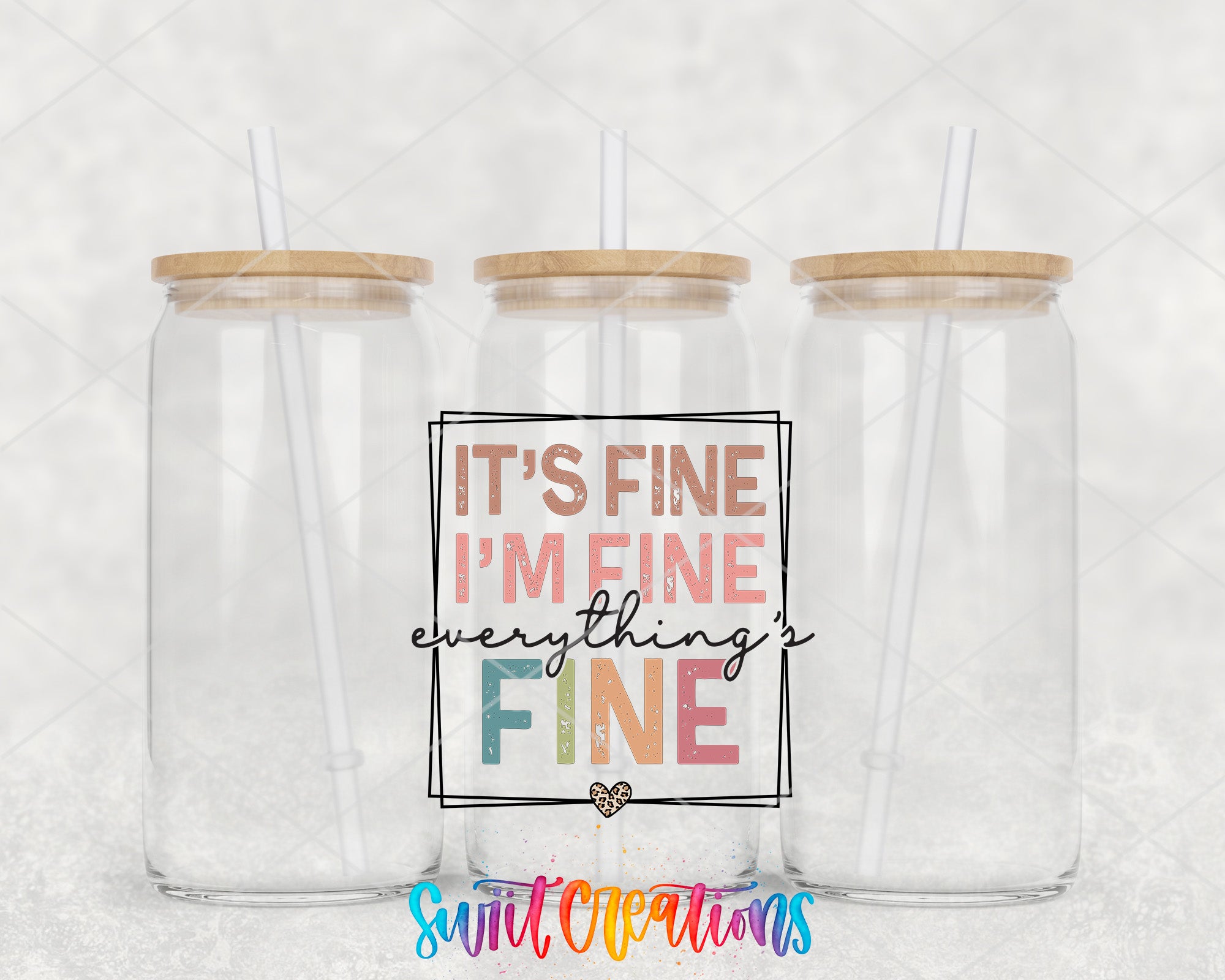 a couple of glass jars with straws inside of them