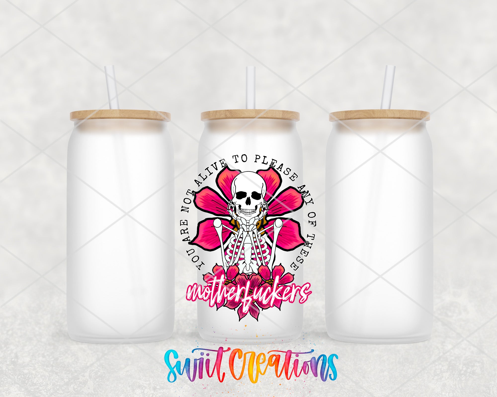 a couple of bottles with straws in them