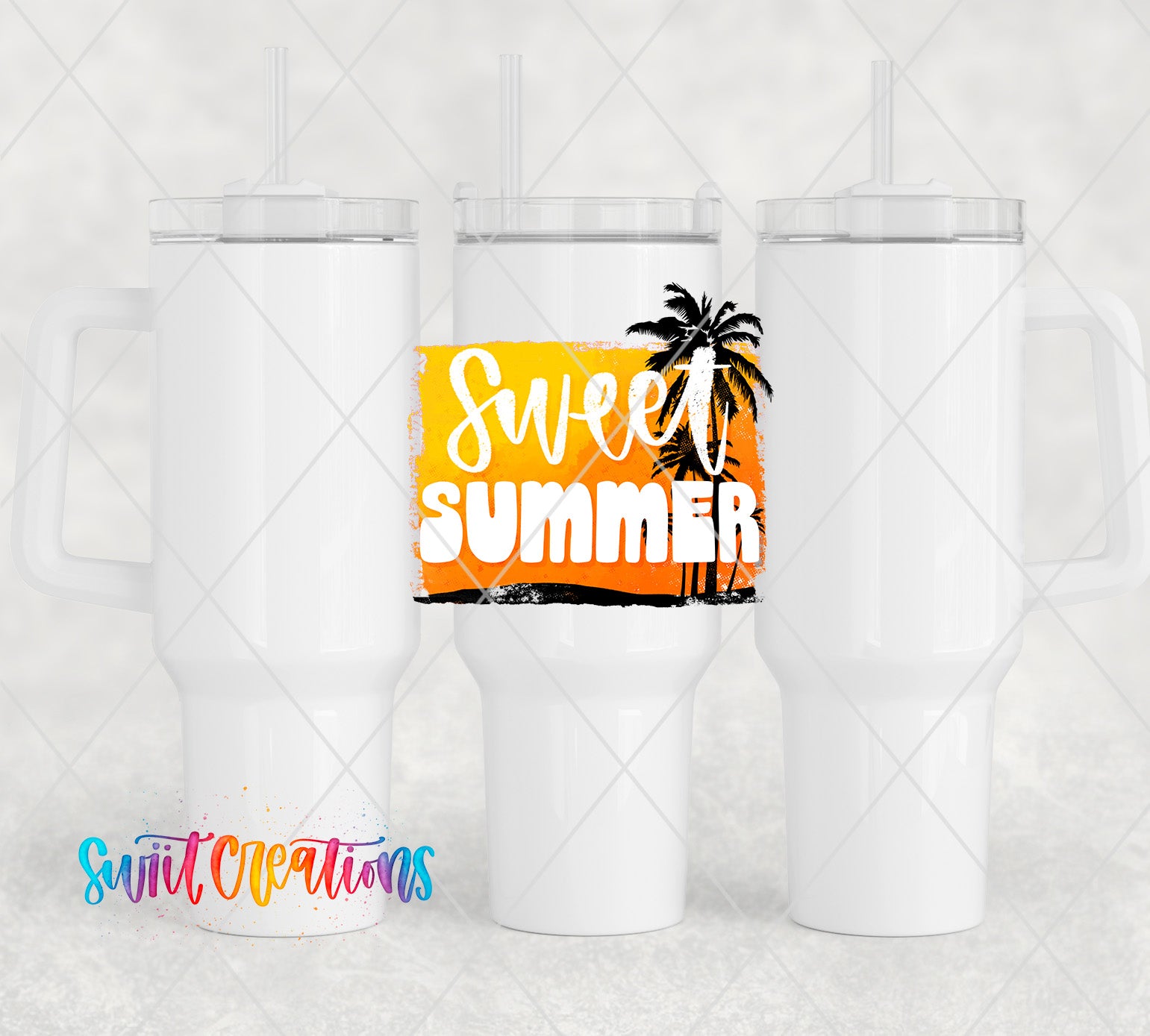 a couple of white coffee mugs sitting next to each other