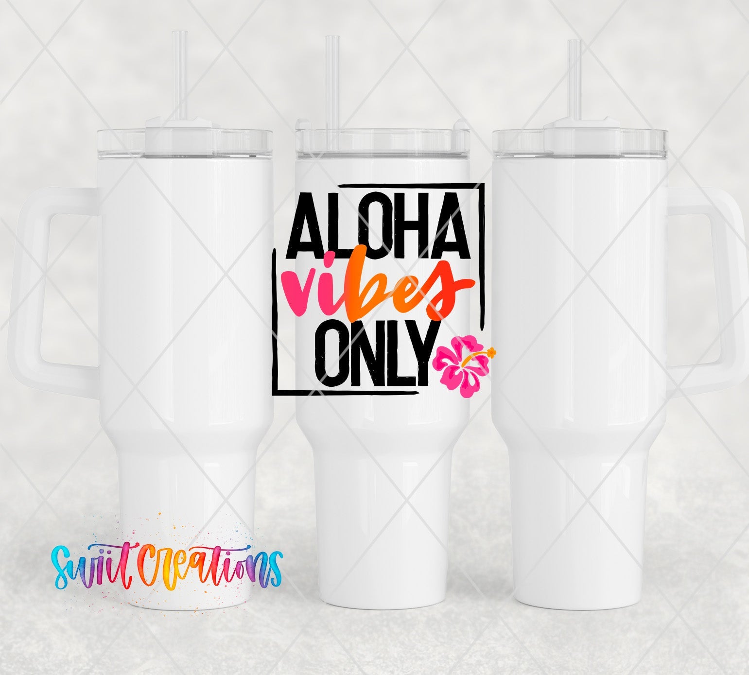 a couple of white coffee mugs sitting next to each other