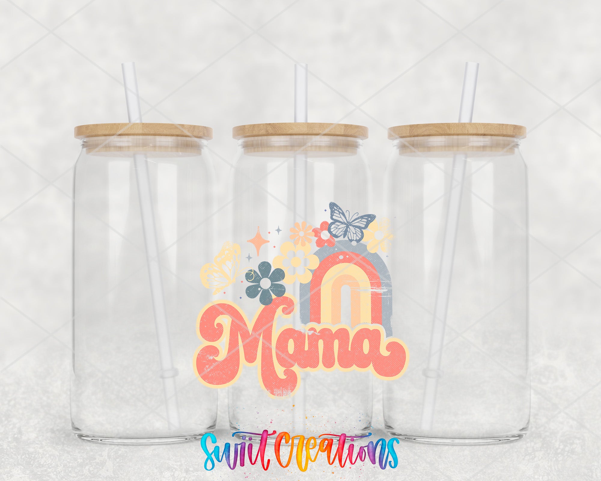 a couple of cups with straws in them