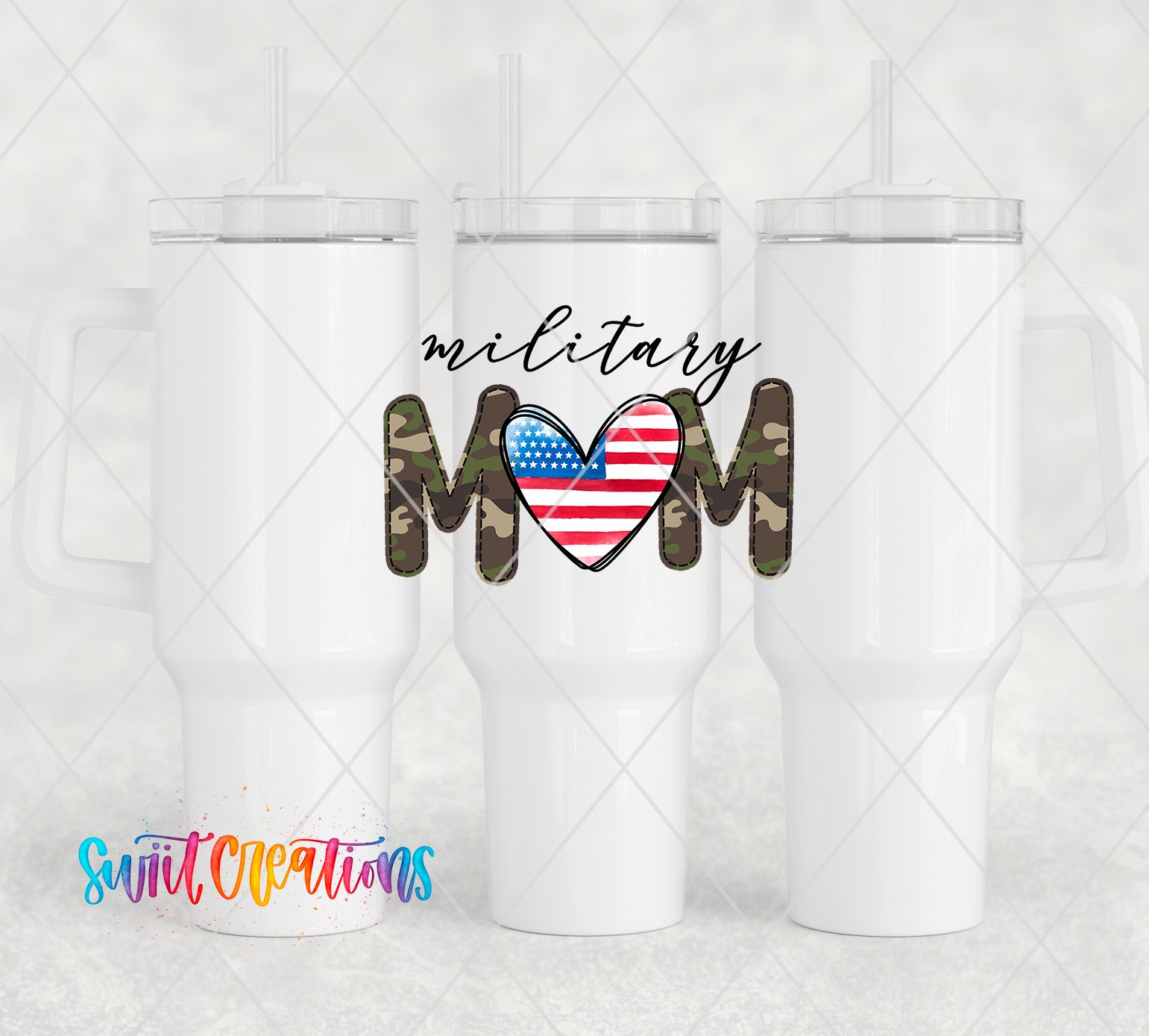 a couple of white coffee mugs sitting next to each other