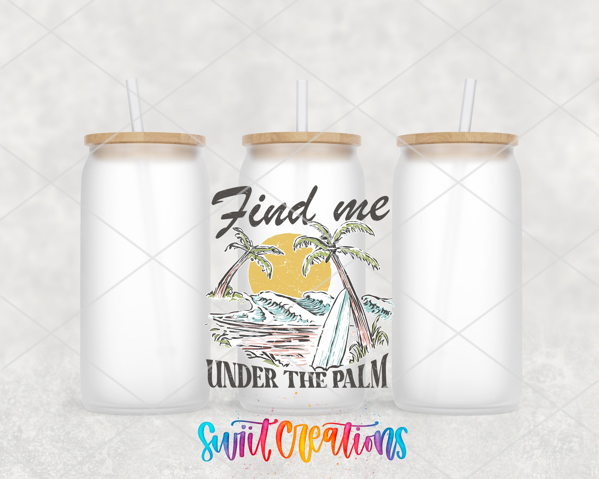a couple of white cups with straws in them