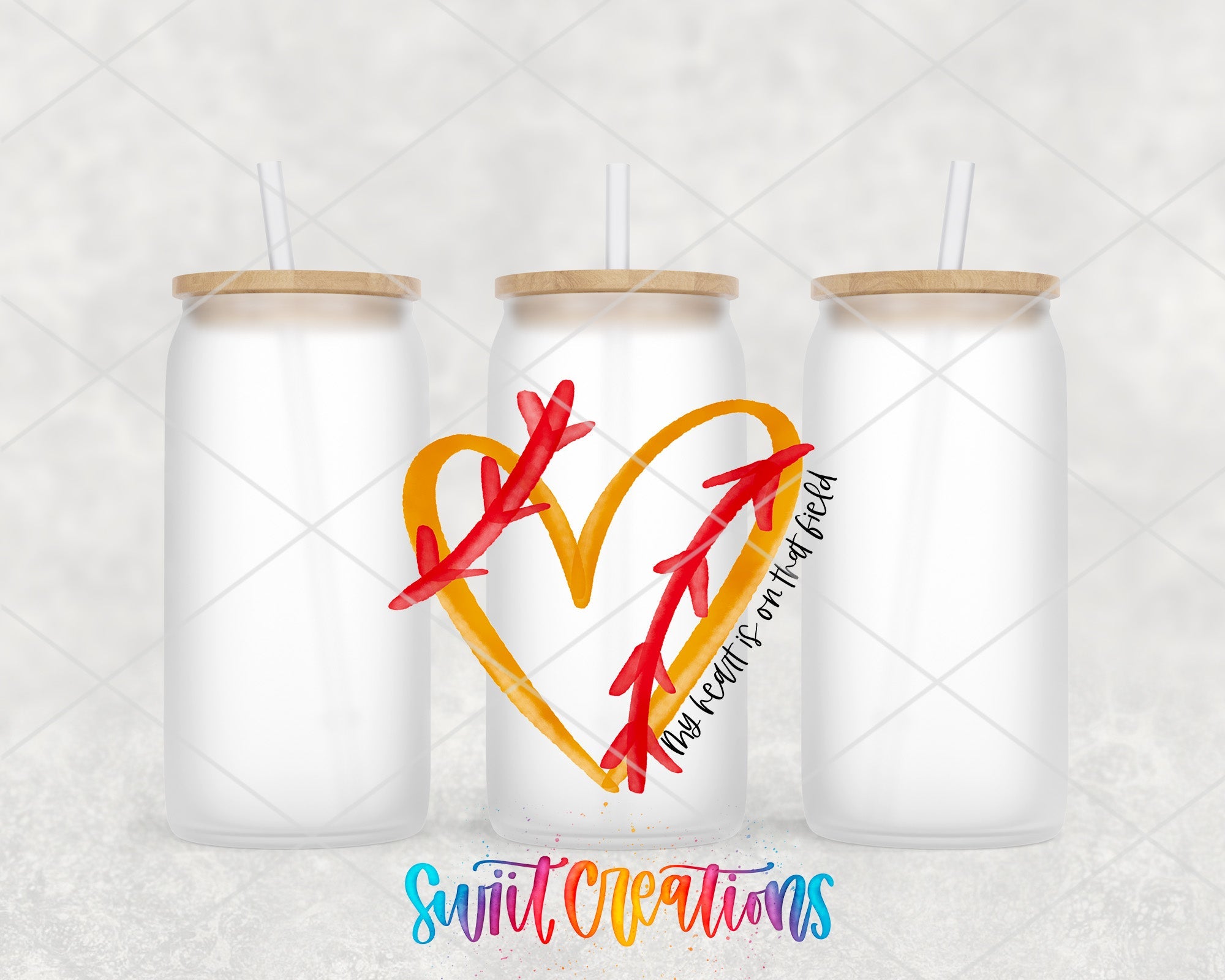 a couple of bottles with a heart on them