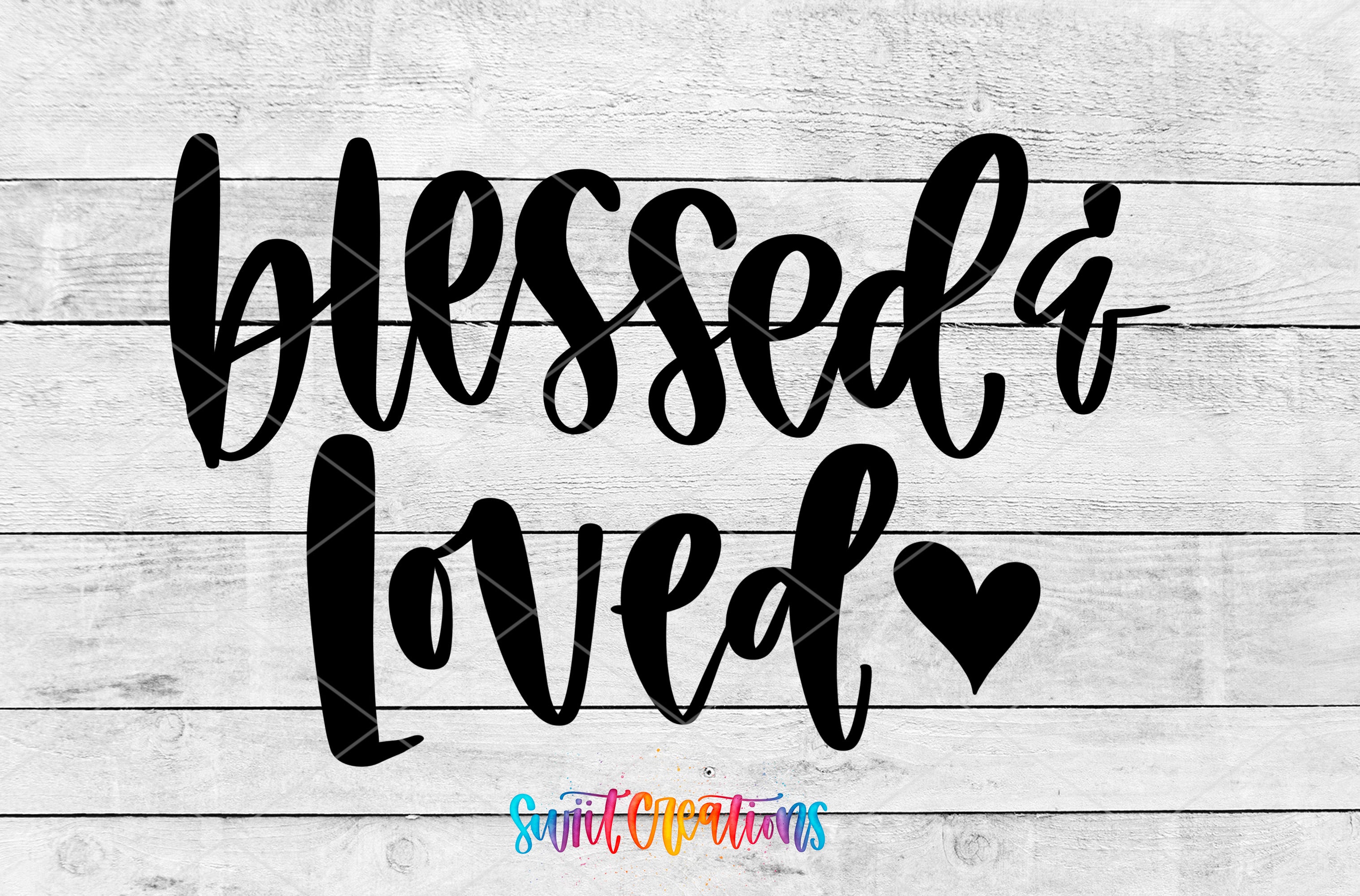 a black and white sign that says, blessed loved