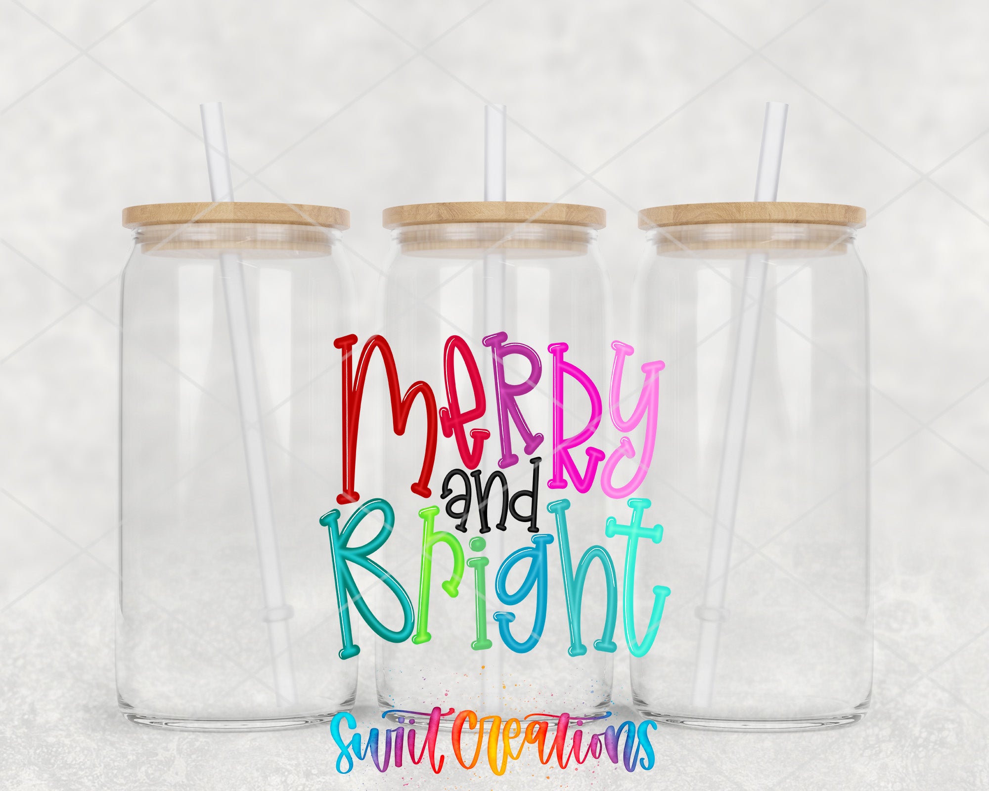 a couple of plastic cups with straws in them