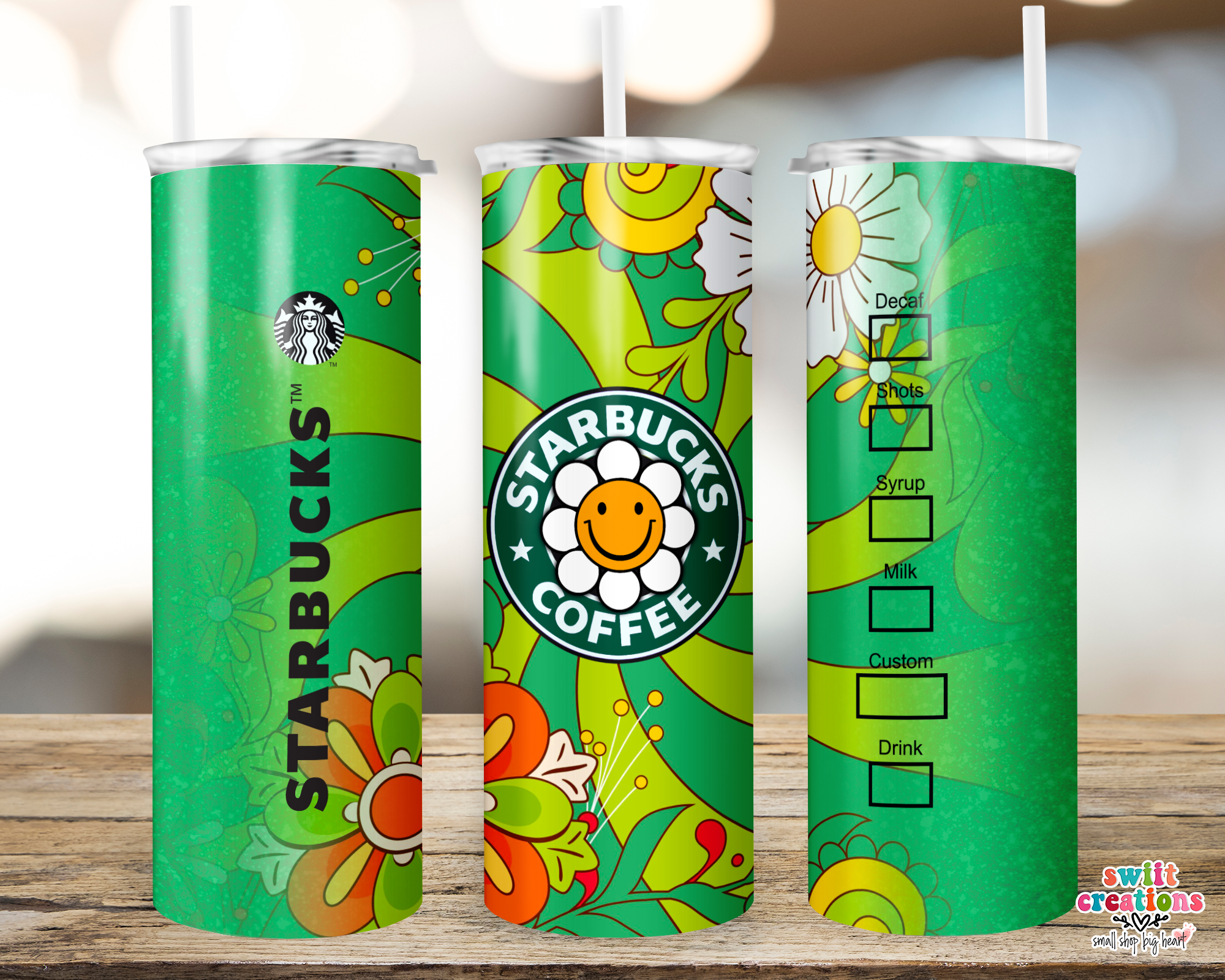 Retro Green Tumbler (T192)