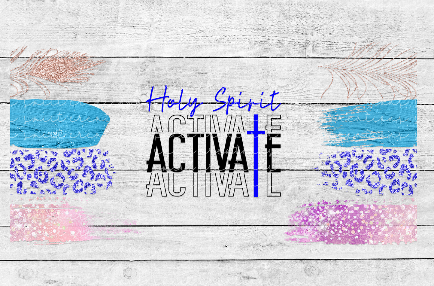 Holy Spirit Activate DTF 16oz Cup Wrap - UV DTF - DTF020