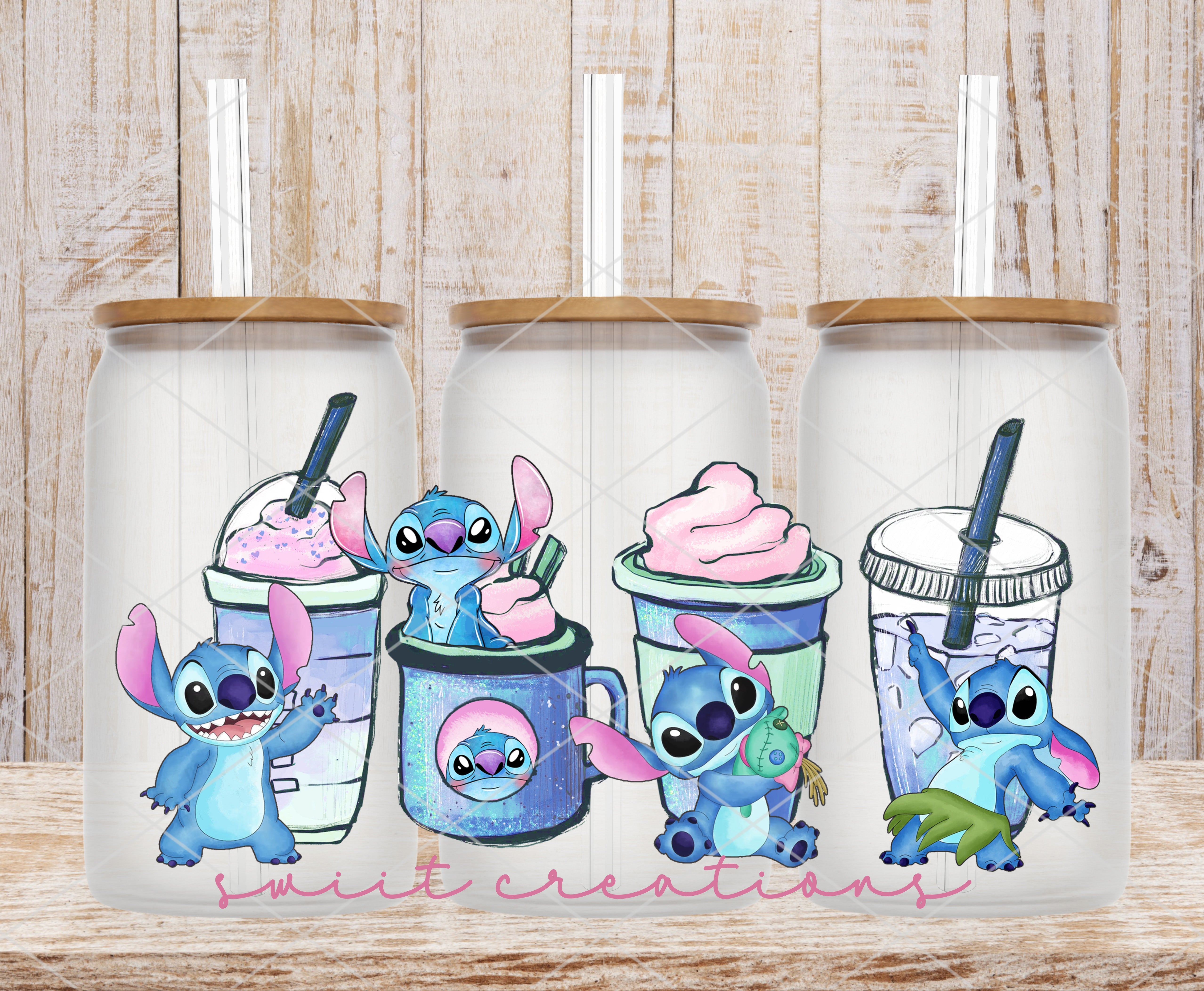 Alien Coffee UV DTF Libbey Glass Cup Tumbler Wrap | DTF050P