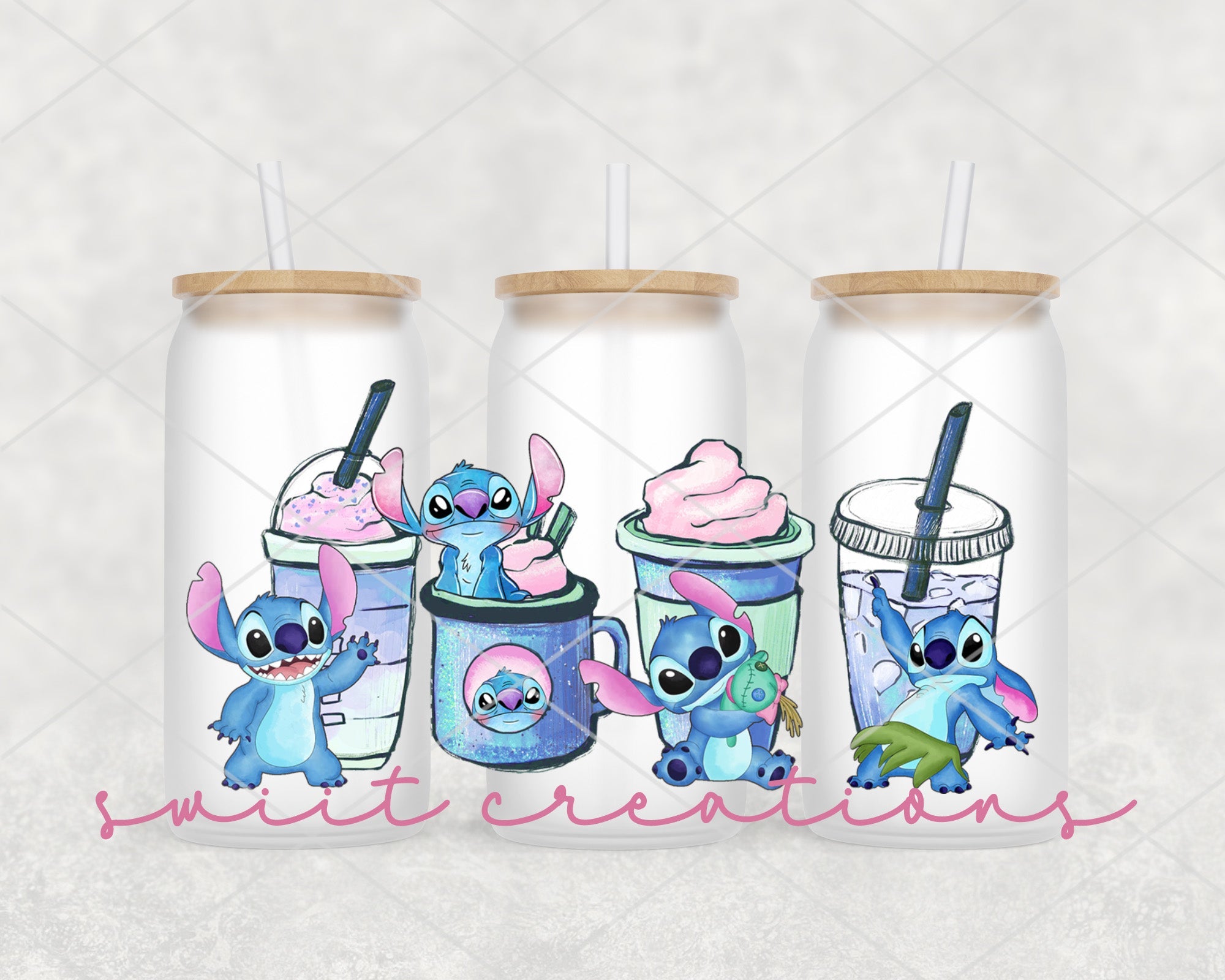 Alien Coffee UV DTF Libbey Glass Cup Tumbler Wrap | DTF050P